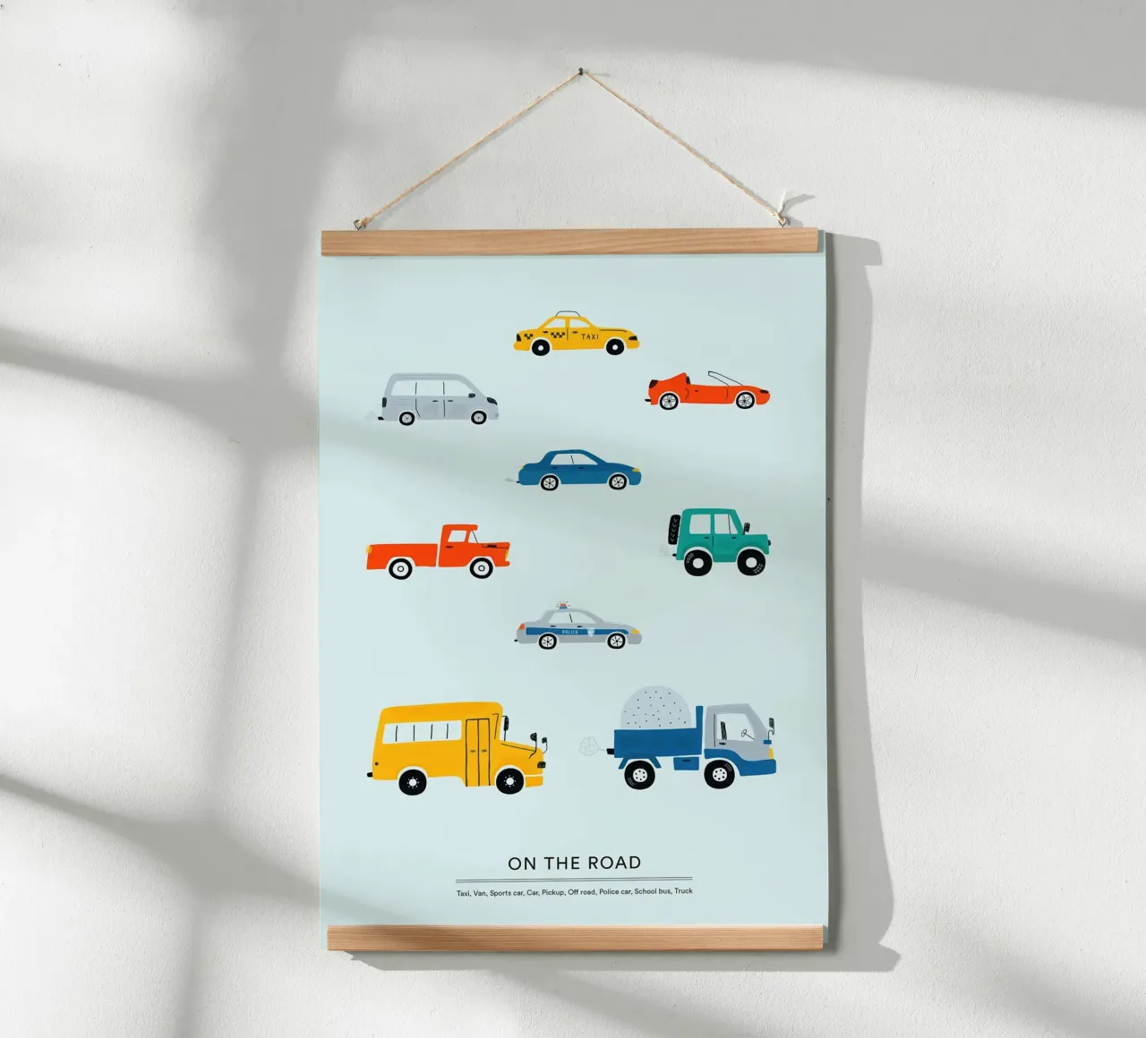 In viaggio poster con telaio in legno da muench benjamin
