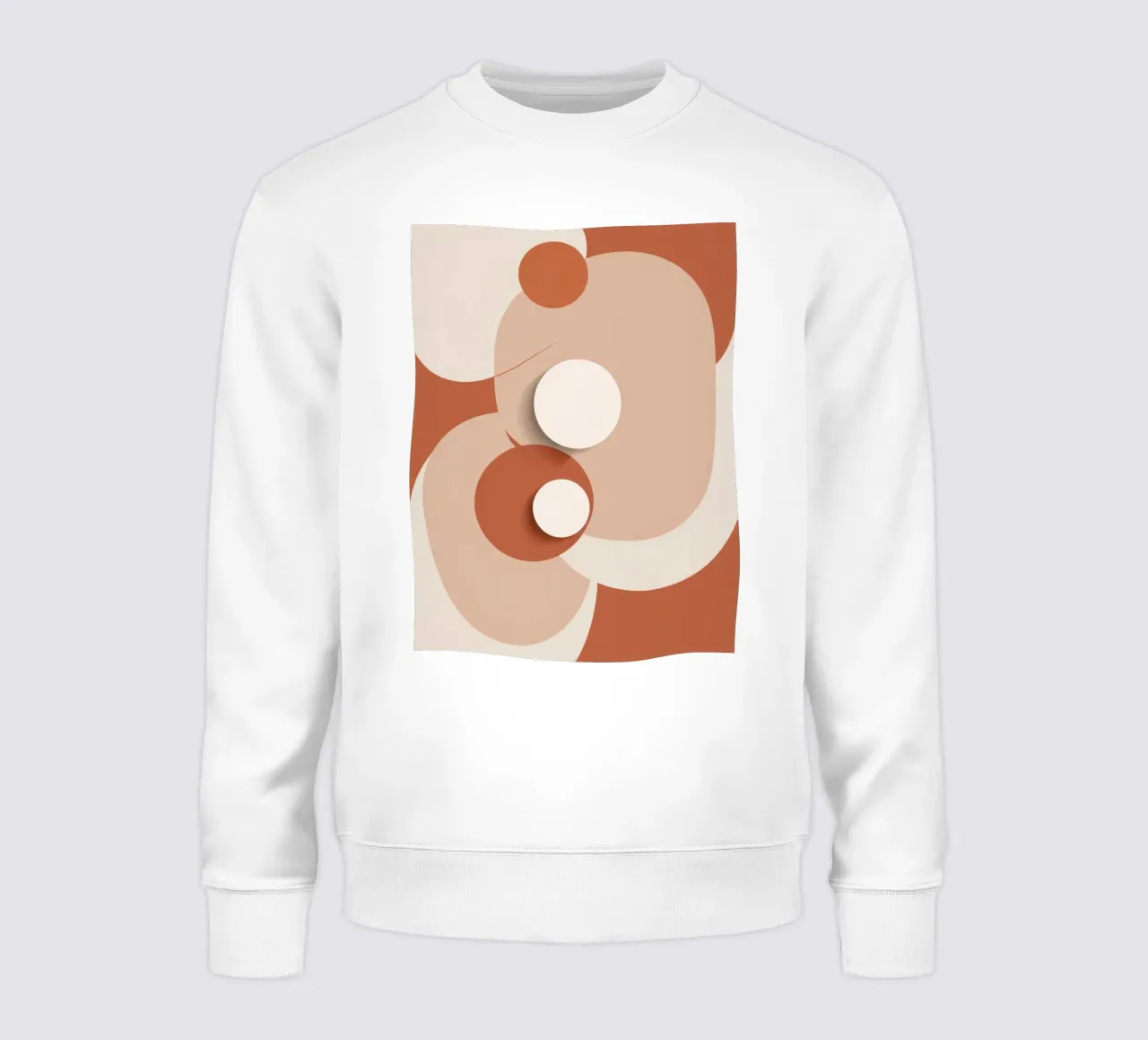 Abstract of Overlapping Circles with White Discs sweatshirt by DesignDoodle