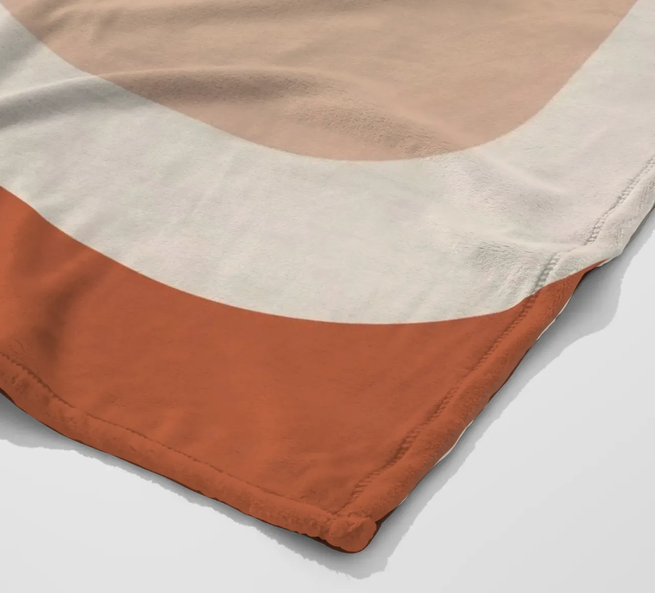 Abstract of Overlapping Circles with White Discs fleece blanket by DesignDoodle