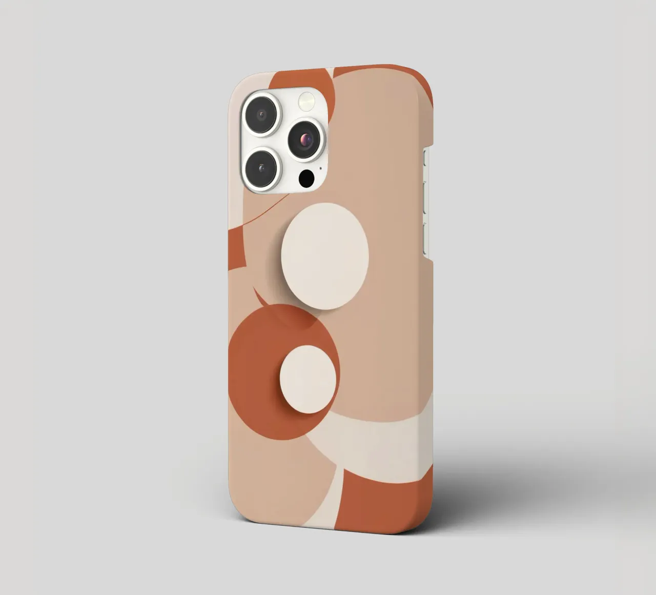 Abstract of Overlapping Circles with White Discs iphone case by DesignDoodle