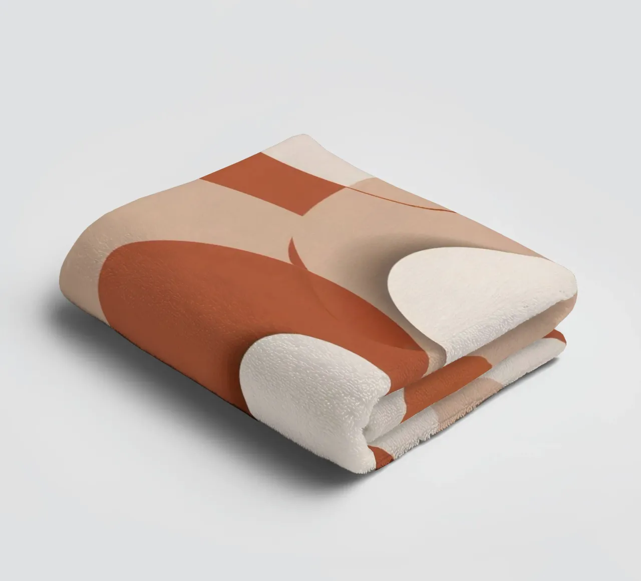 Astratto di cerchi sovrapposti con dischi bianchi asciugamano da bagno da DesignDoodle