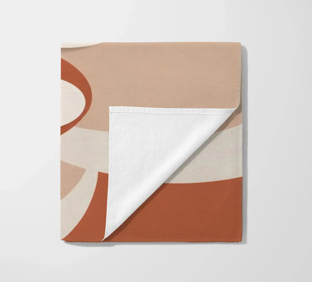 Abstract of Overlapping Circles with White Discs beach towel by DesignDoodle