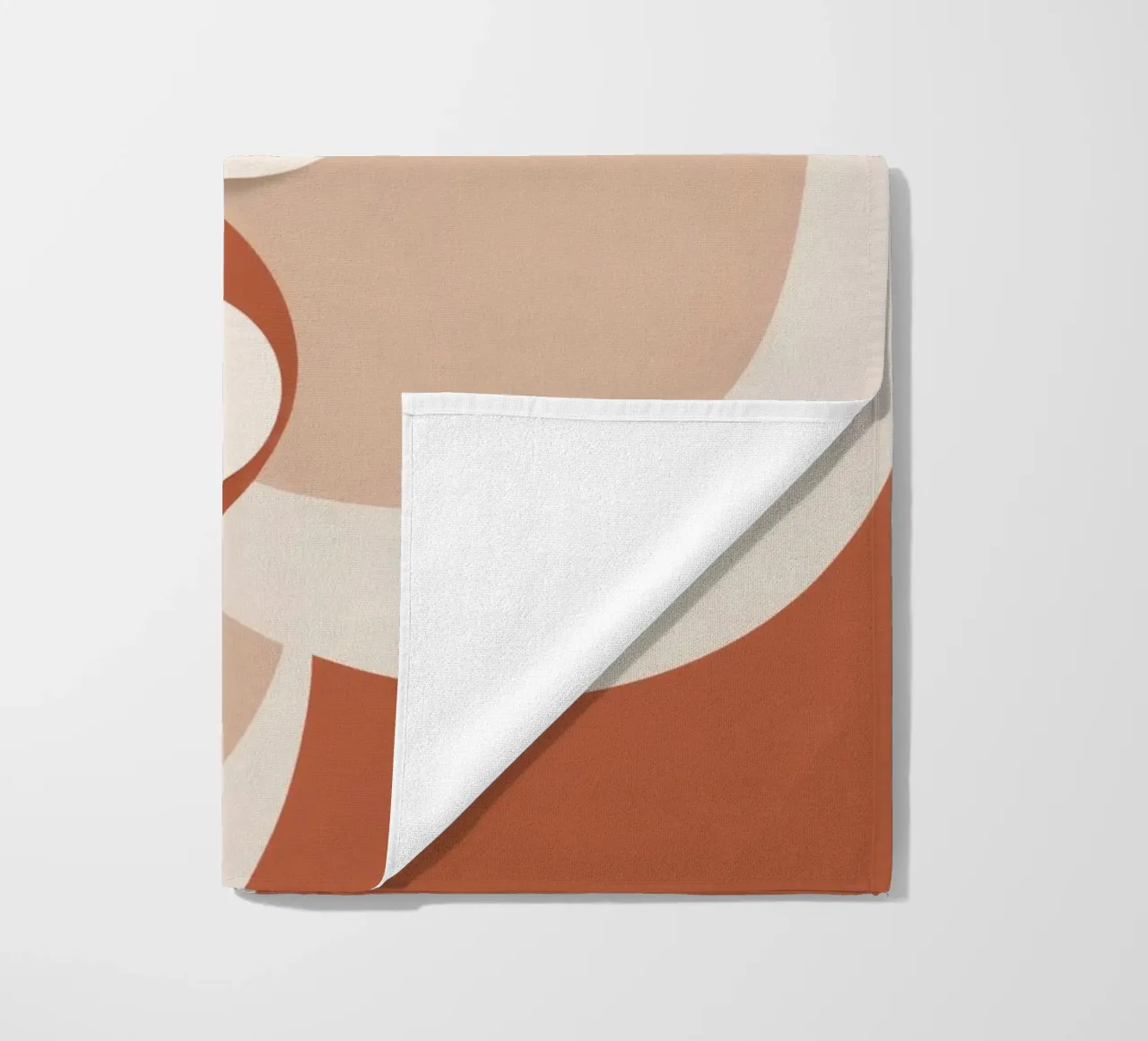Abstract of Overlapping Circles with White Discs beach towel by DesignDoodle