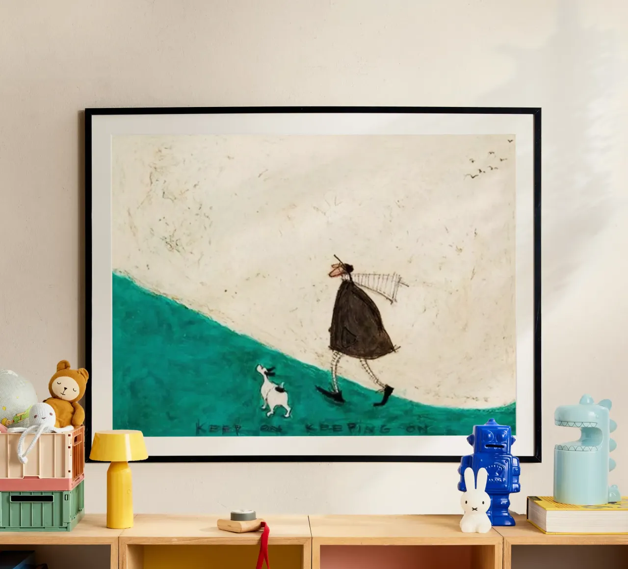 Sam Toft - Continuare a tenere poster con telaio in alluminio da Cummings