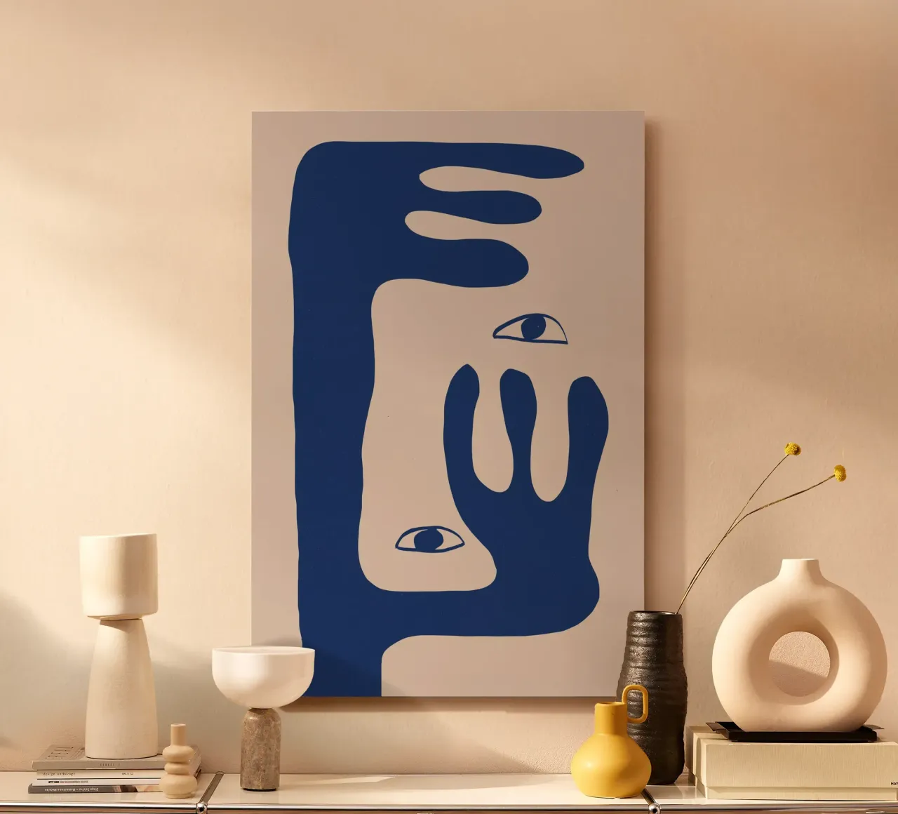 Faccia astratta n. 1. alluminio dibond da The Miuus Studio