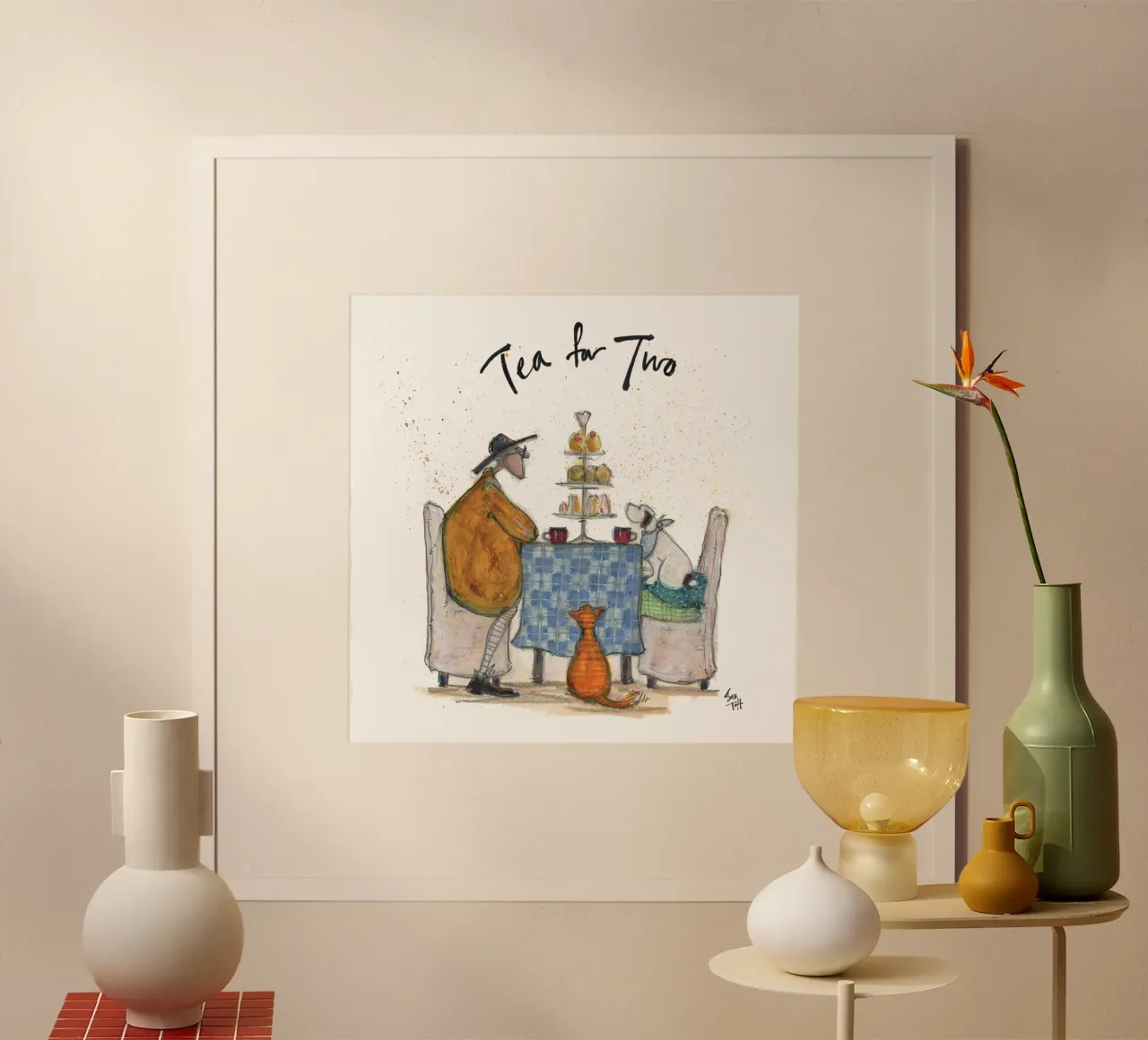 tè sam toft per due persone poster con telaio in plastica da Cummings