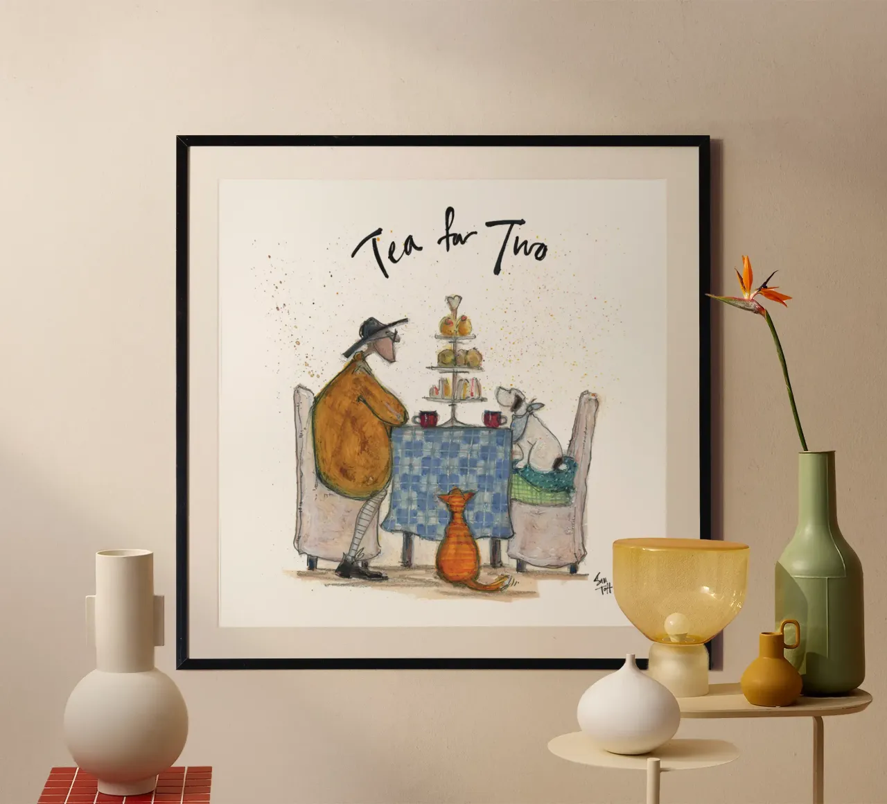 tè sam toft per due persone poster con telaio in plastica da Cummings