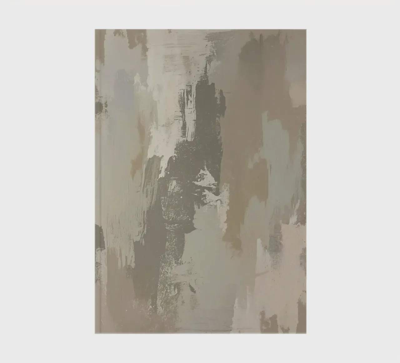 Abstract of Vertical Paint Strokes in Neutral Colors notebook by DesignDoodle
