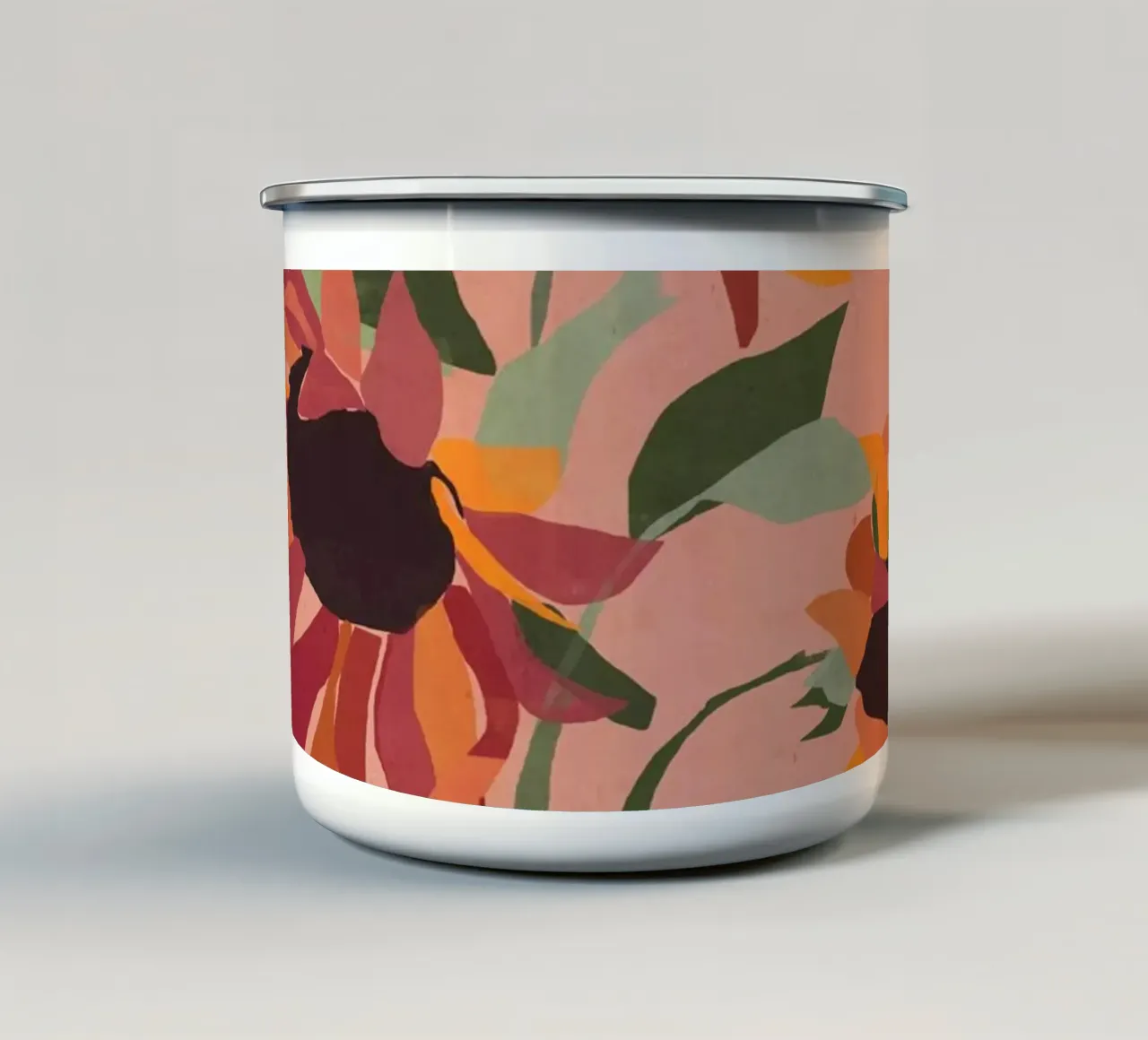 Girasoli 6 tazza in smalto da ThingDesign