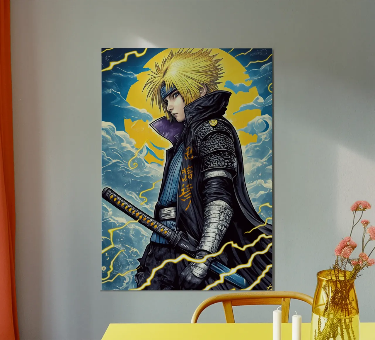 Naruto poster con telaio in legno da Fleur de Lys