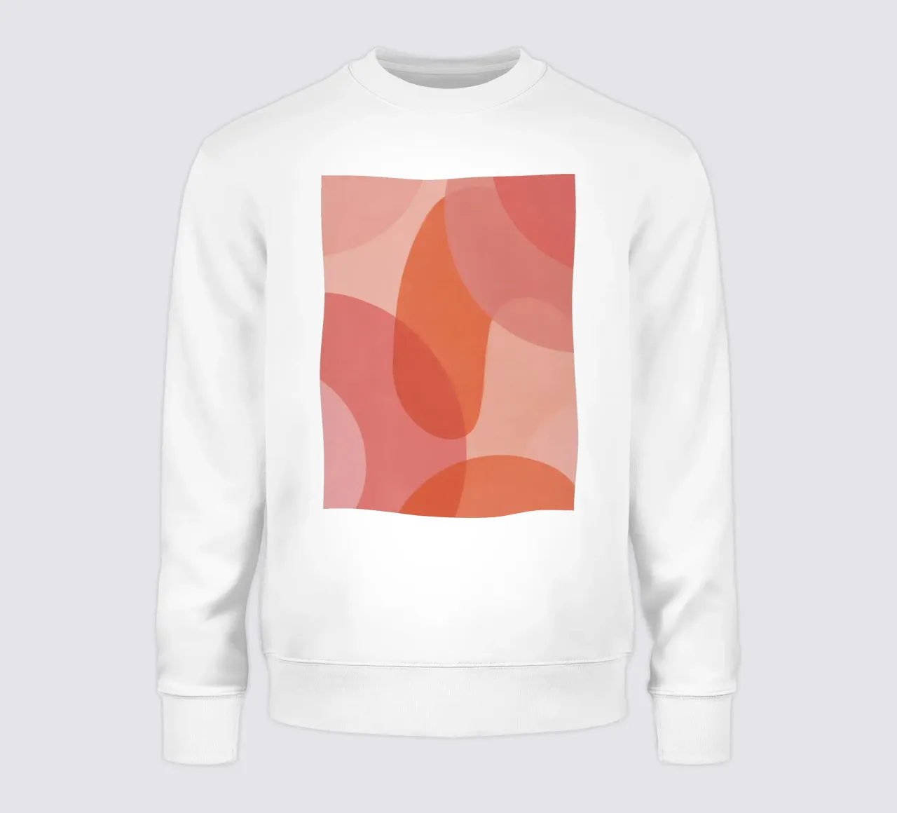 Forme geometriche astratte rosa e arancioni felpa da DesignDoodle