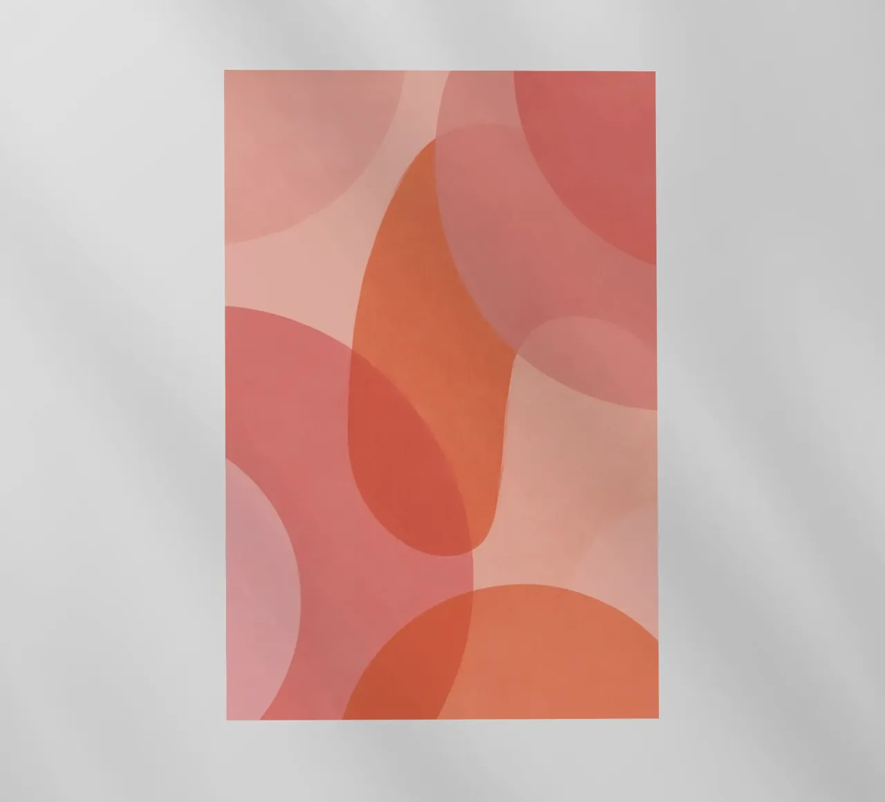 Forme geometriche astratte rosa e arancioni pellicola backlit da DesignDoodle