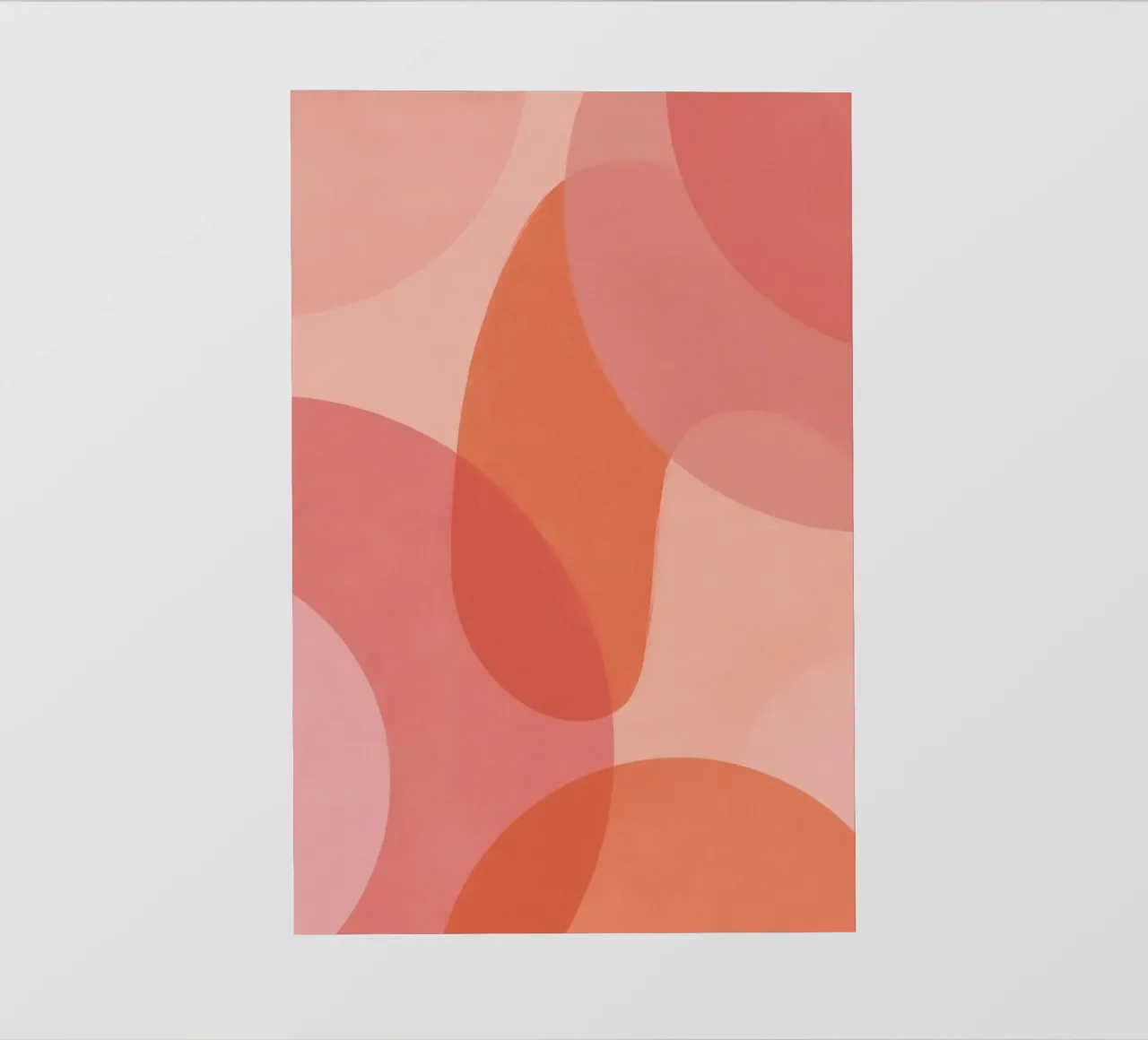 Forme geometriche astratte rosa e arancioni pellicola backlit da DesignDoodle