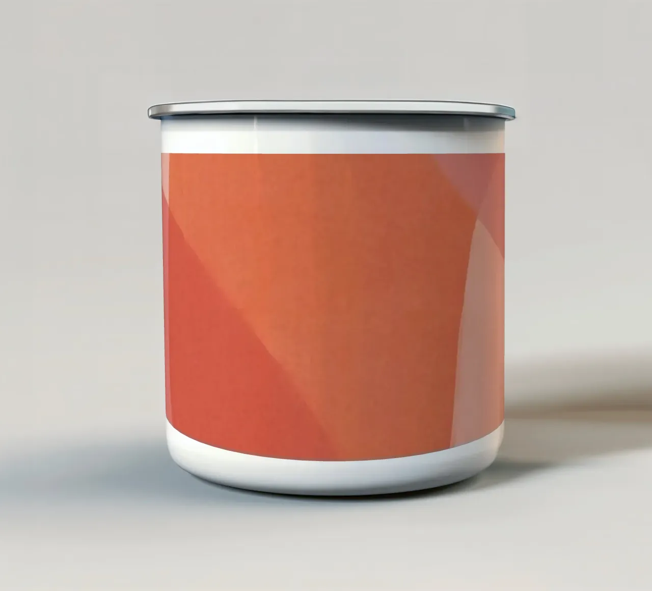 Forme geometriche astratte rosa e arancioni tazza in smalto da DesignDoodle
