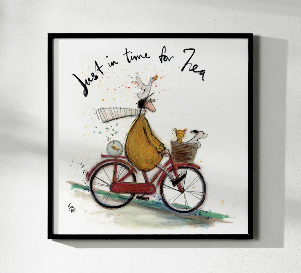 sam toft appena arrivato poster con telaio in legno da Cummings