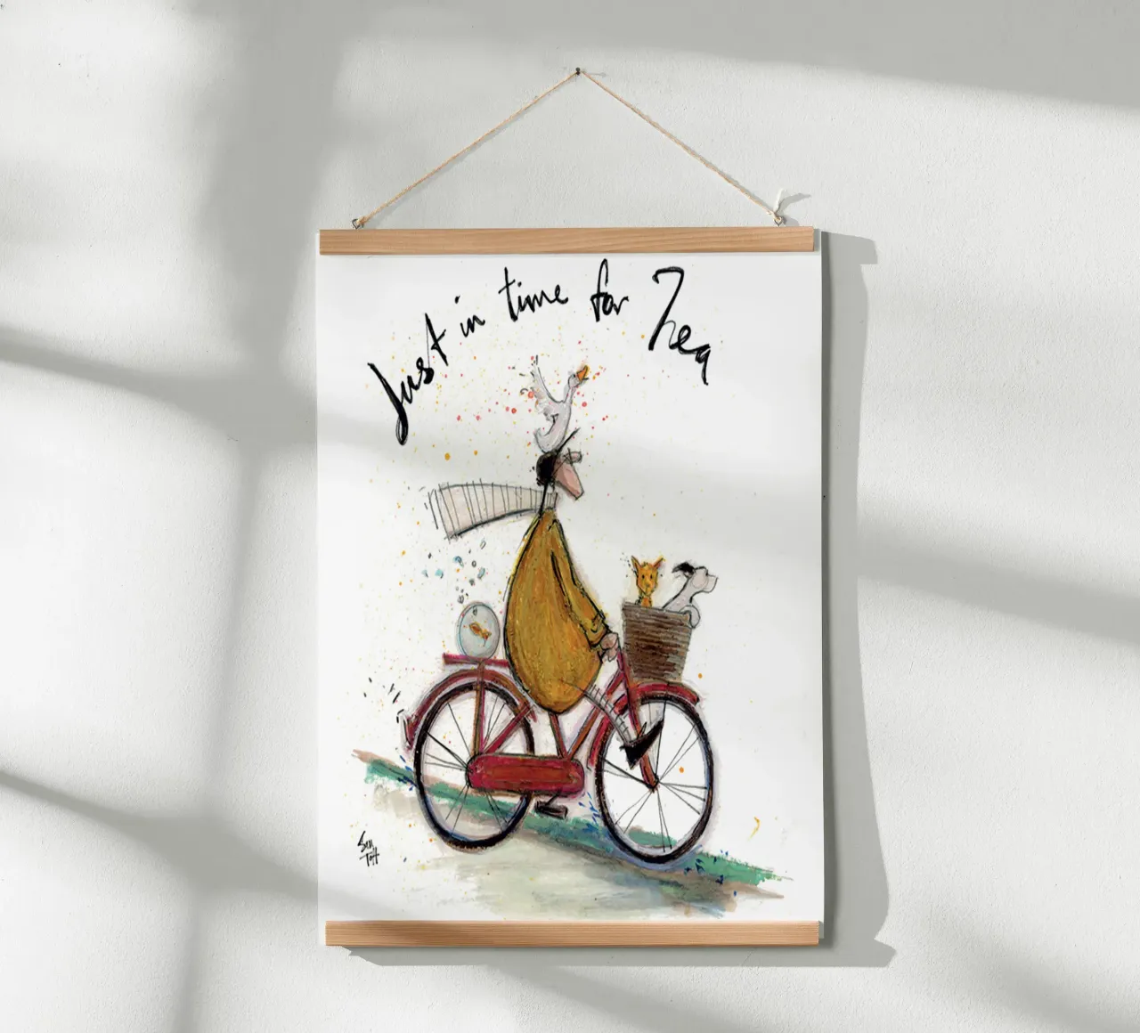 sam toft appena arrivato poster con telaio in legno da Cummings
