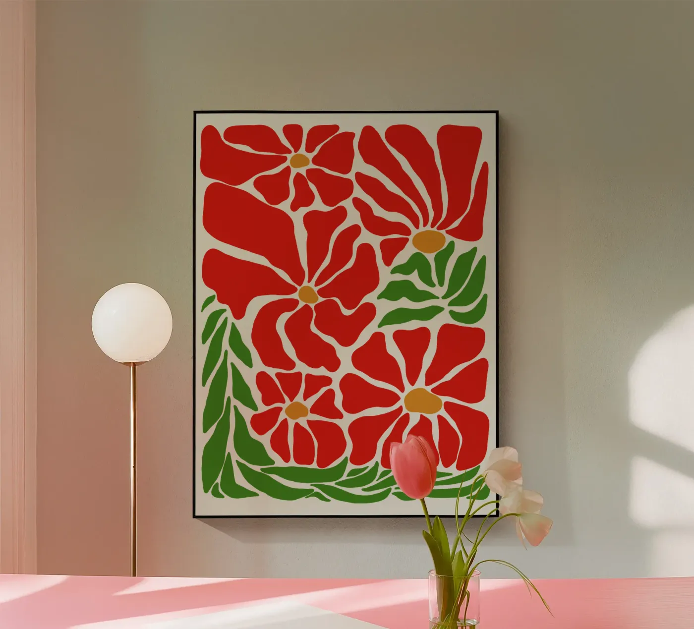 Red summer paradise plexiglass da TijanaArtStudio88