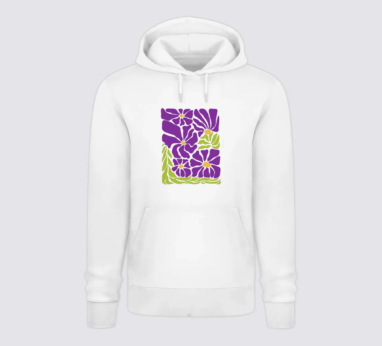 Spring violet paradise felpa con cappuccio da TijanaArtStudio88