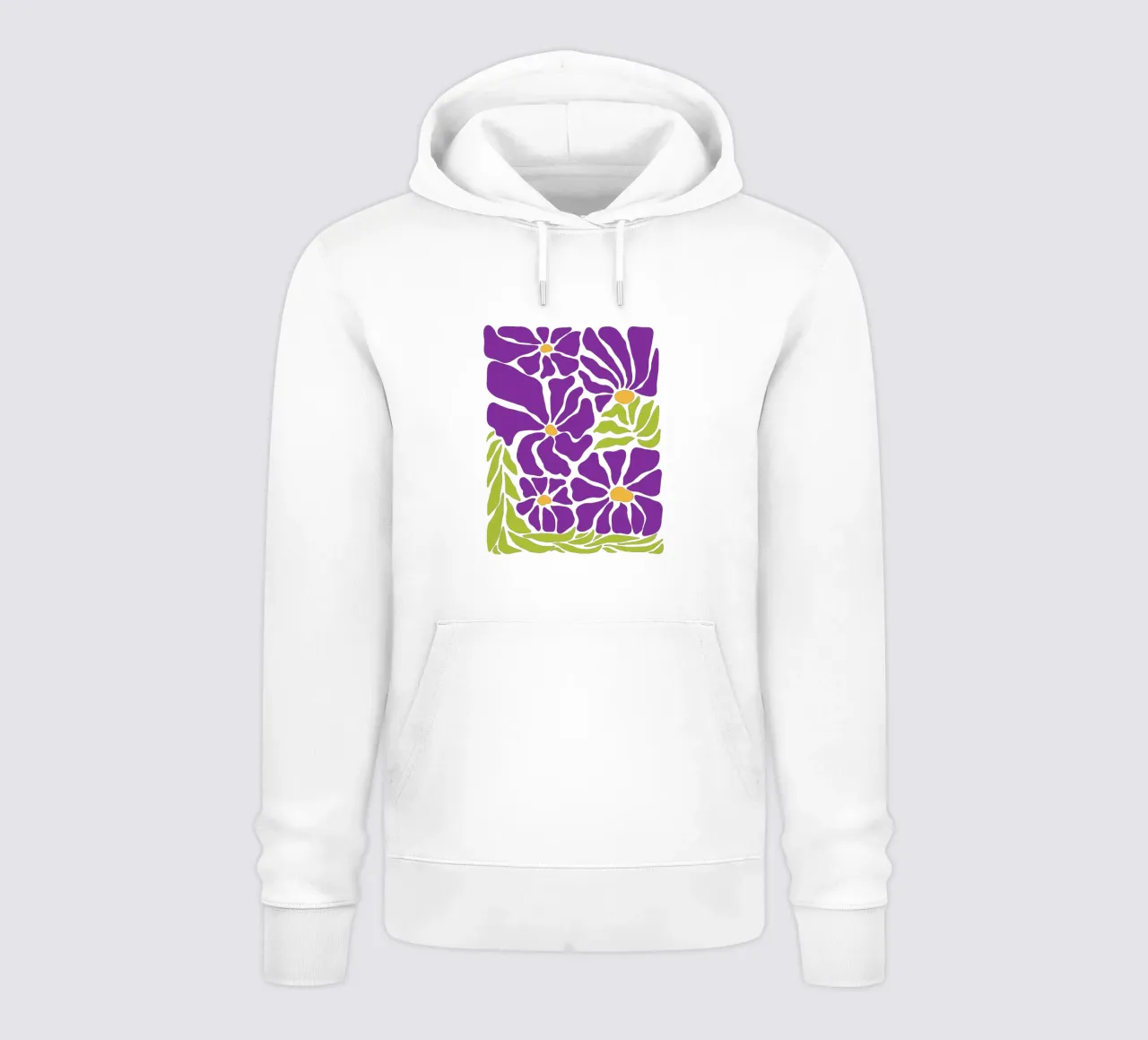 Spring violet paradise felpa con cappuccio da TijanaArtStudio88