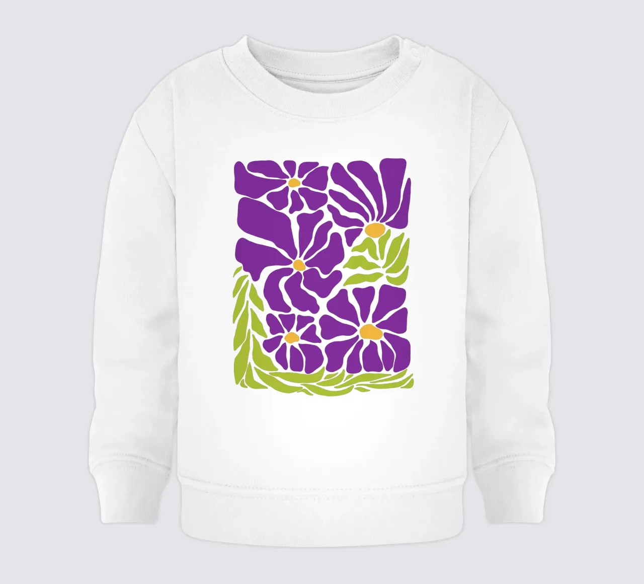 Spring violet paradise felpa neonato da TijanaArtStudio88