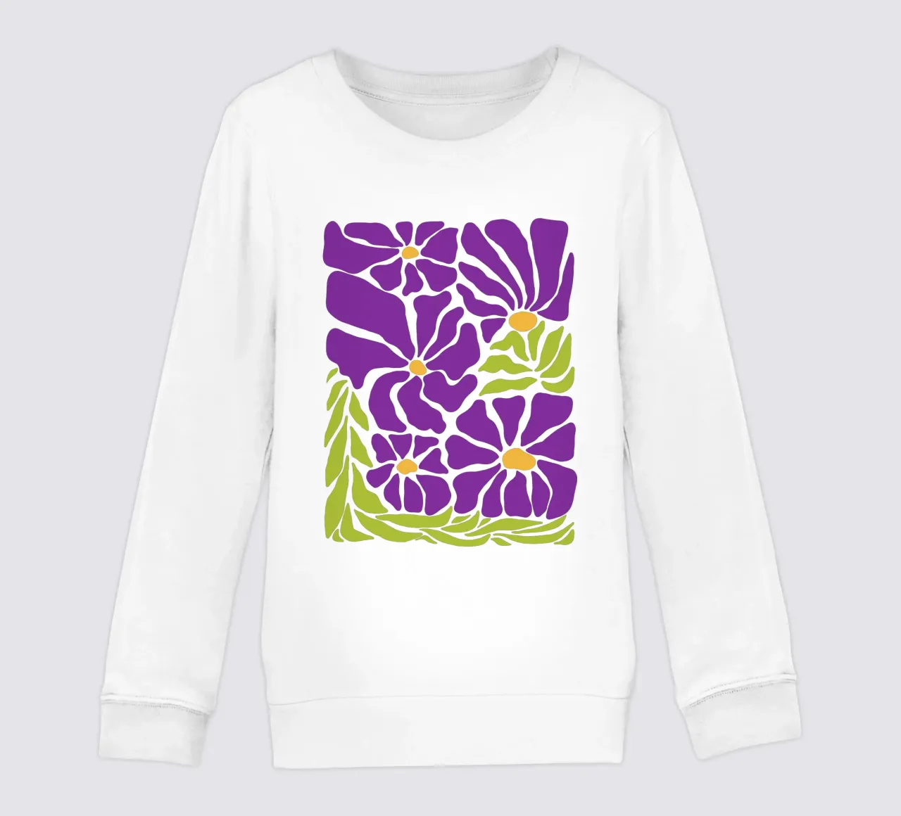Spring violet paradise felpa bambino da TijanaArtStudio88