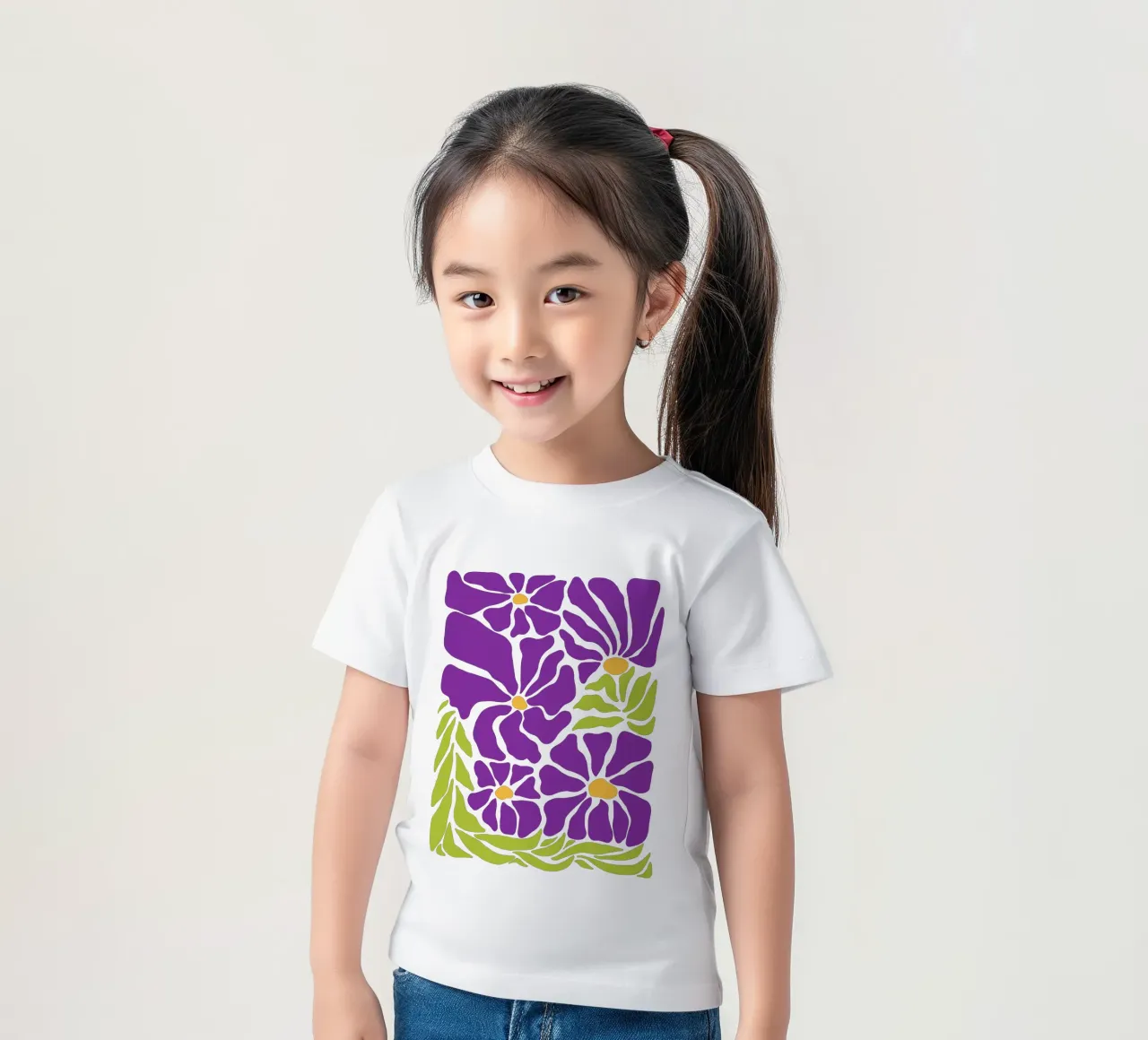 Spring violet paradise t-shirt bambini da TijanaArtStudio88