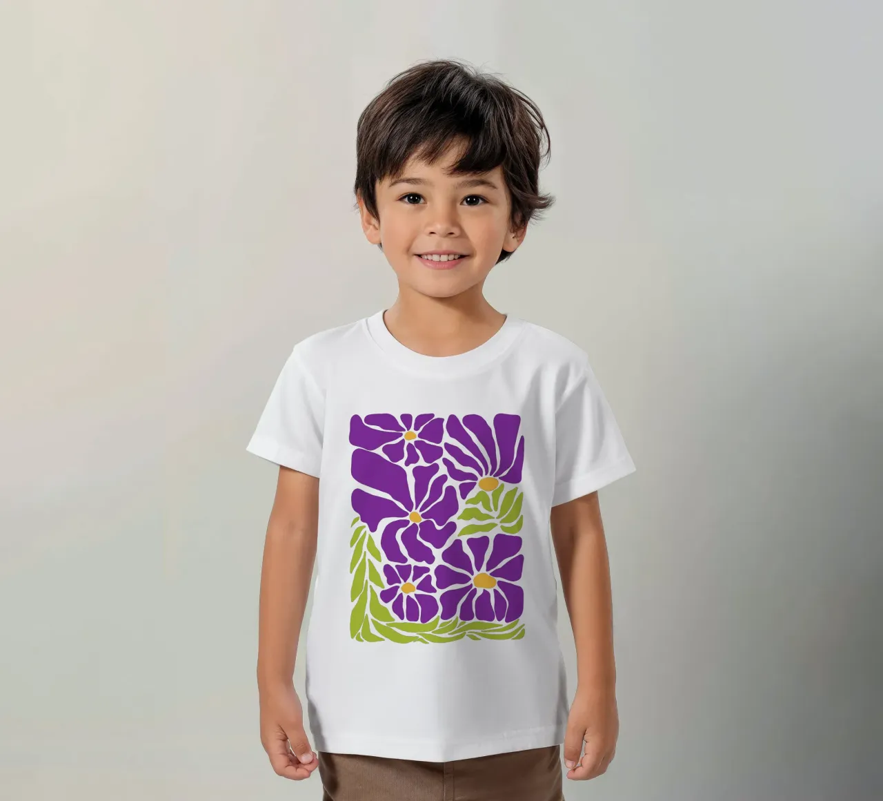 Spring violet paradise t-shirt bambini da TijanaArtStudio88