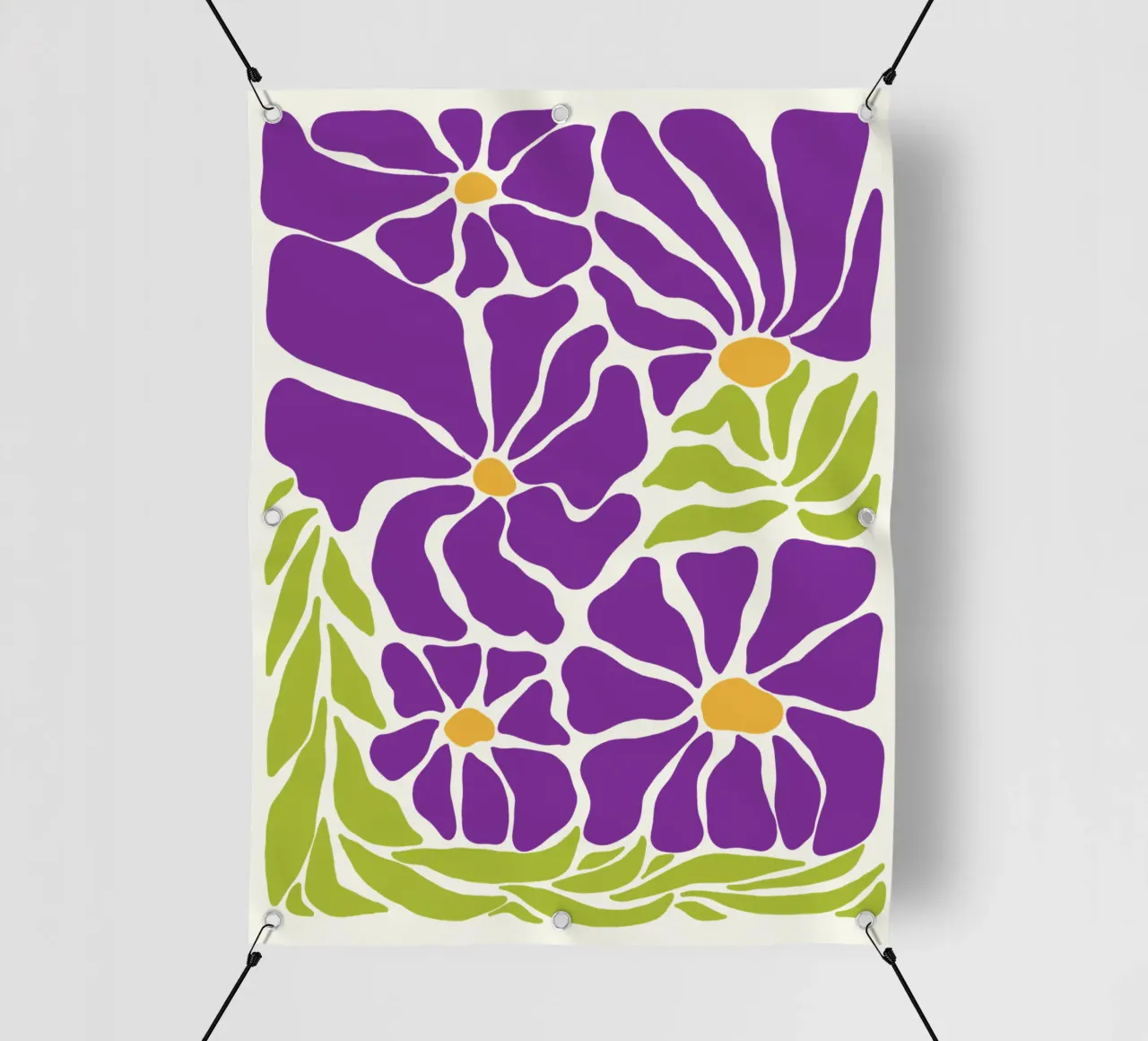 Spring violet paradise telo in pvc da TijanaArtStudio88