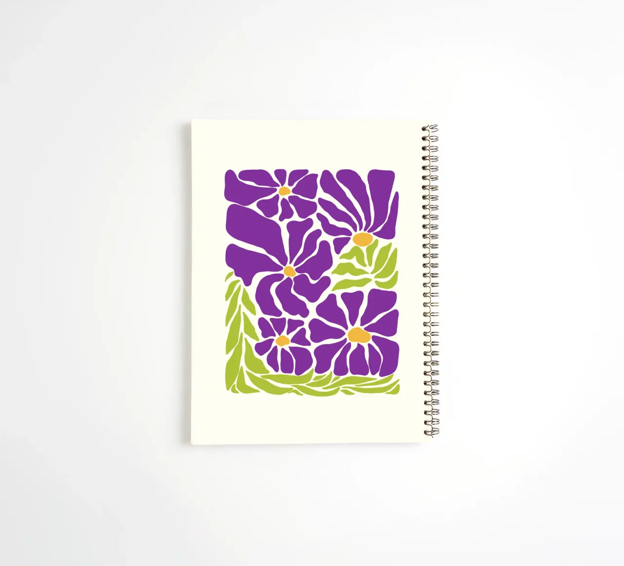 Spring violet paradise spiral notebook by TijanaArtStudio88