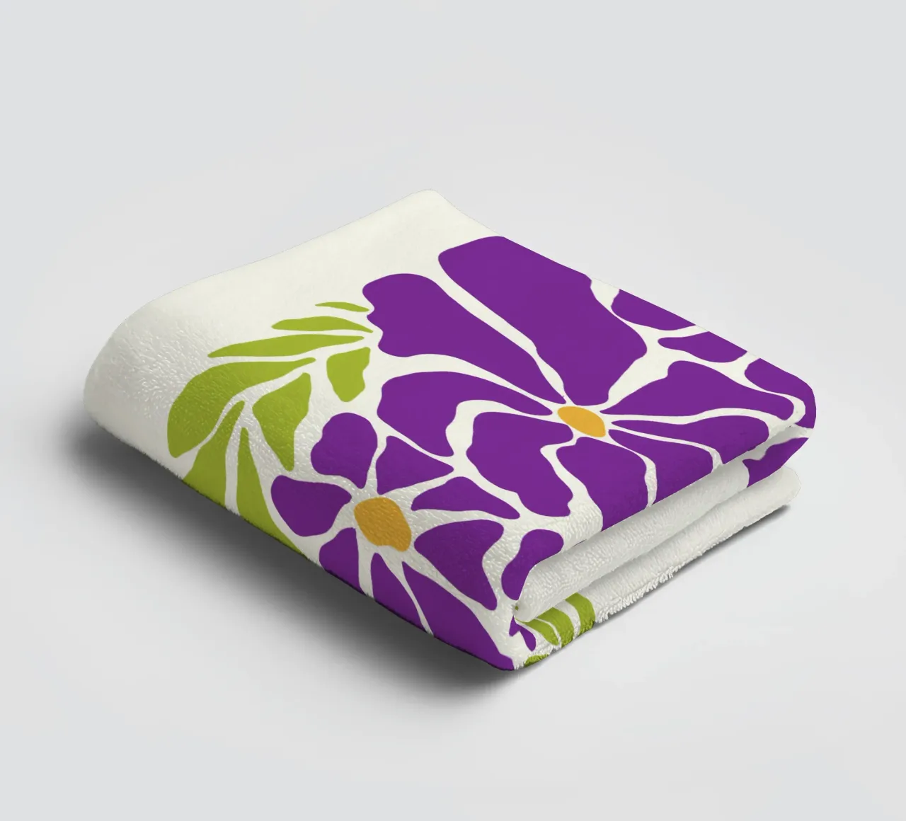 Spring violet paradise towel by TijanaArtStudio88