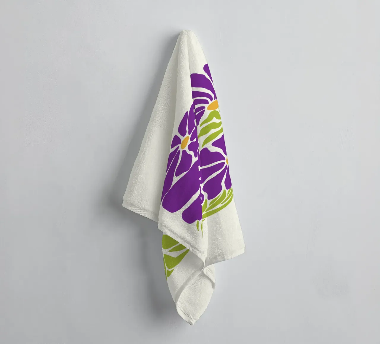 Spring violet paradise towel by TijanaArtStudio88