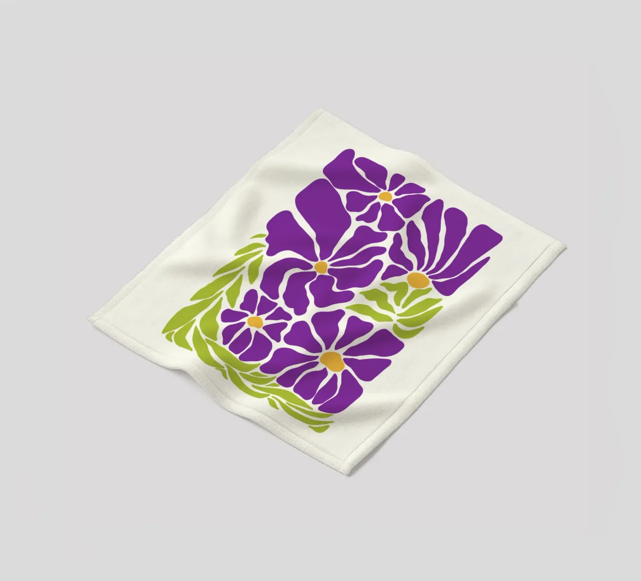 Spring violet paradise coperta in pile da TijanaArtStudio88