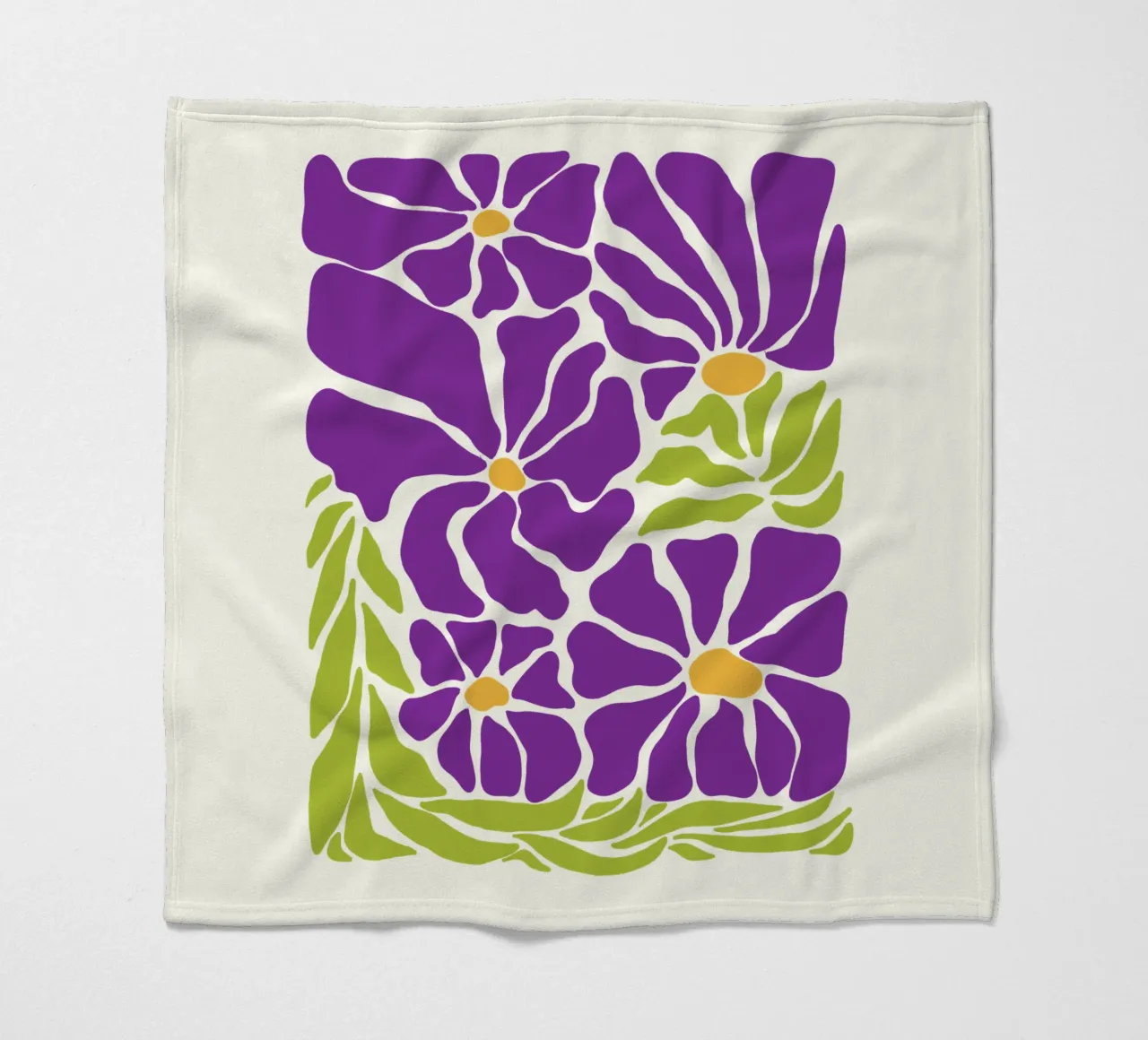 Spring violet paradise coperta in pile da TijanaArtStudio88