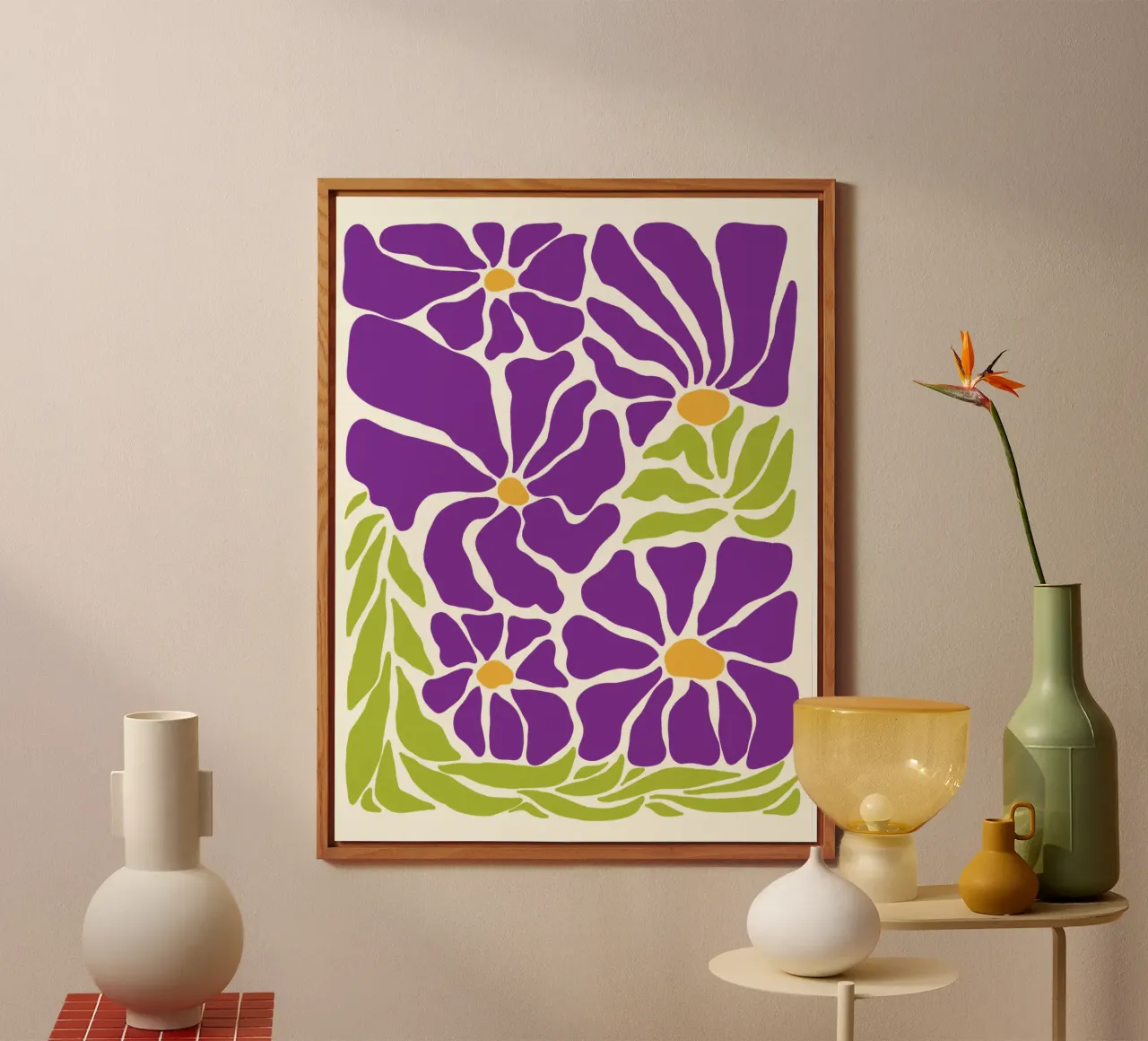 Spring violet paradise alluminio dibond da TijanaArtStudio88