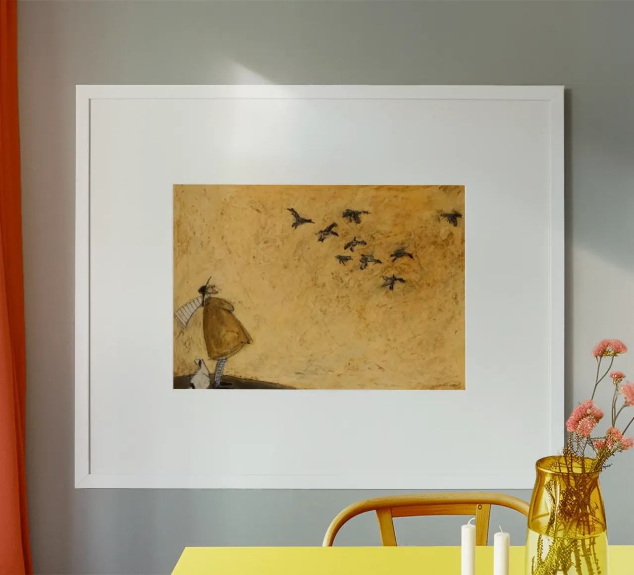 Wishing on a Duck di Sam Toft poster con telaio in plastica da Cummings