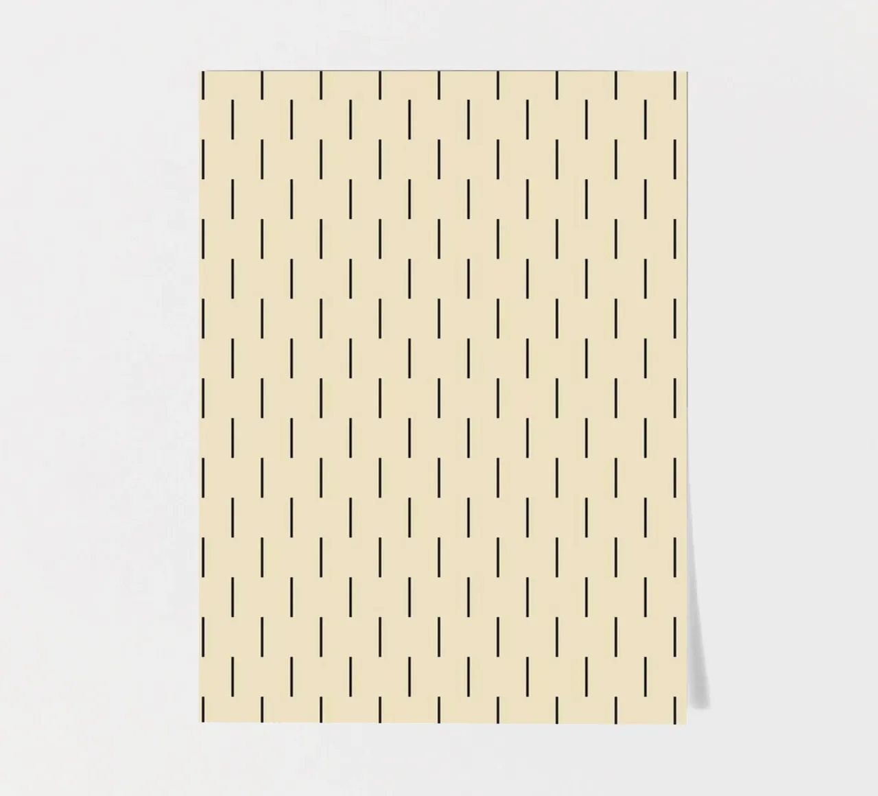 Minimal Scandinavian Chic Lines | Black on Beige planche autocollant de Beauty in Simplicity