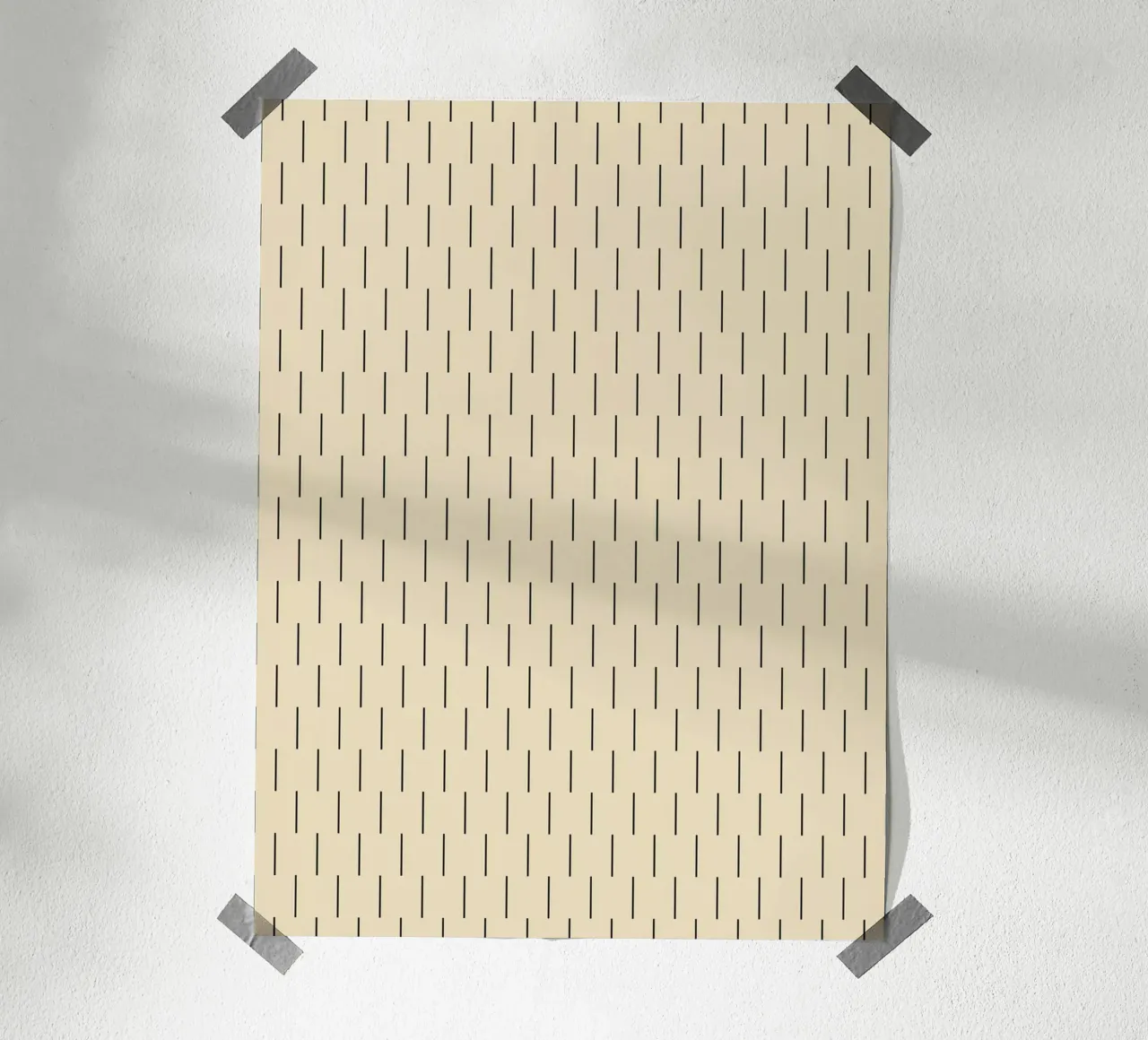 Minimal Scandinavisch Chique Lijnen | Zwart op Beige hahnemühle van Beauty in Simplicity