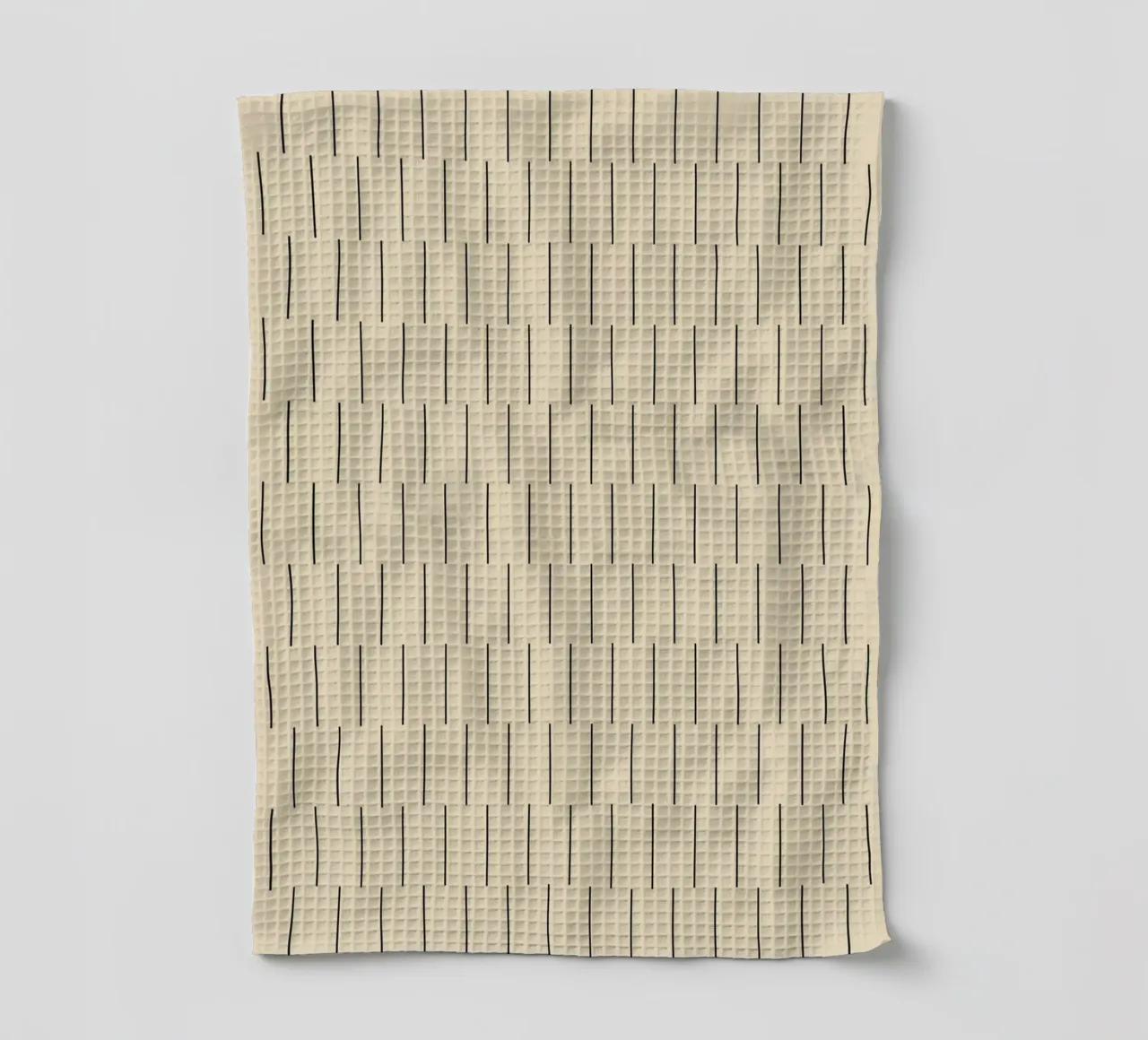 Minimal Scandinavian Chic Lines | Black on Beige torchon de Beauty in Simplicity