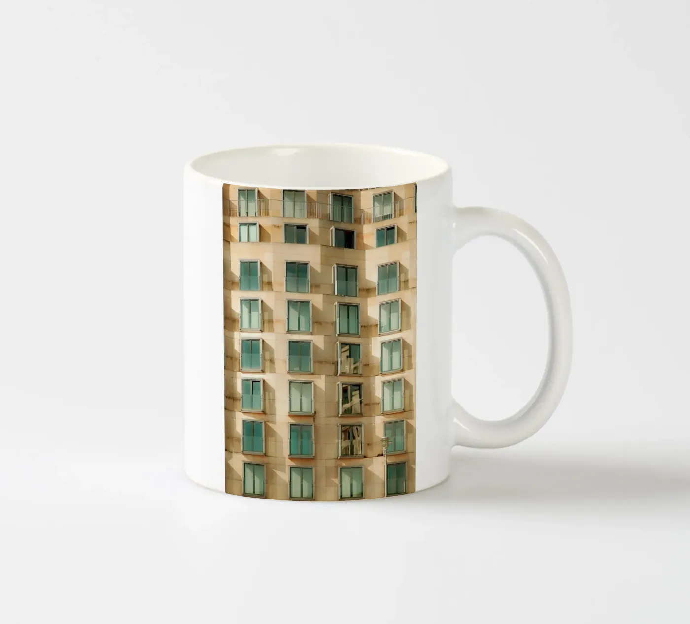 Facade Geometry ceramic mug by Thilo Grøsch