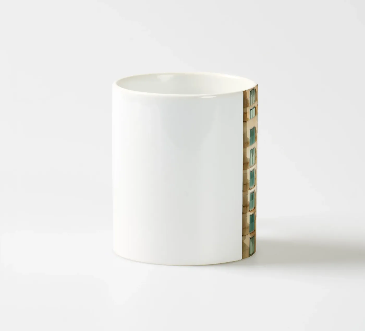 Facade Geometry ceramic mug by Thilo Grøsch