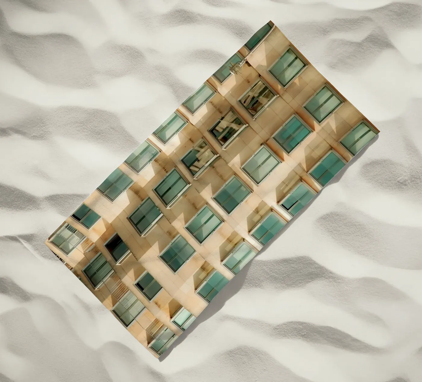 Facade Geometry beach towel by Thilo Grøsch