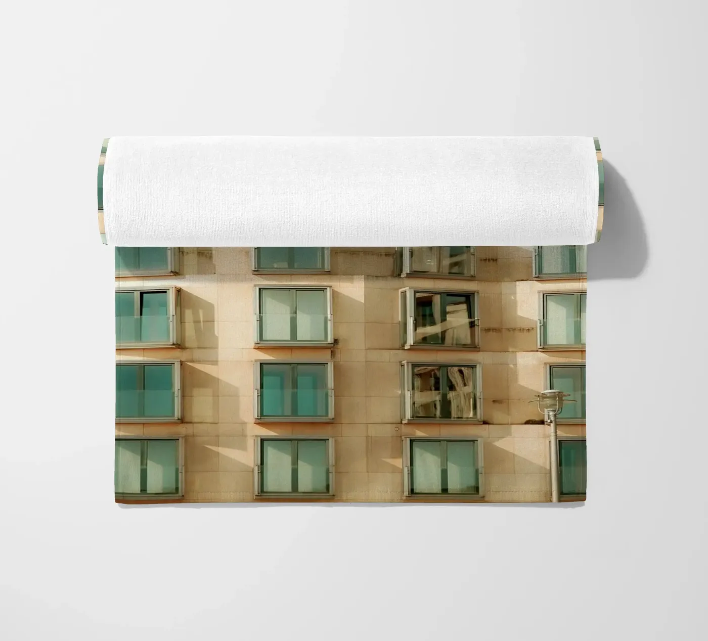Facade Geometry beach towel by Thilo Grøsch