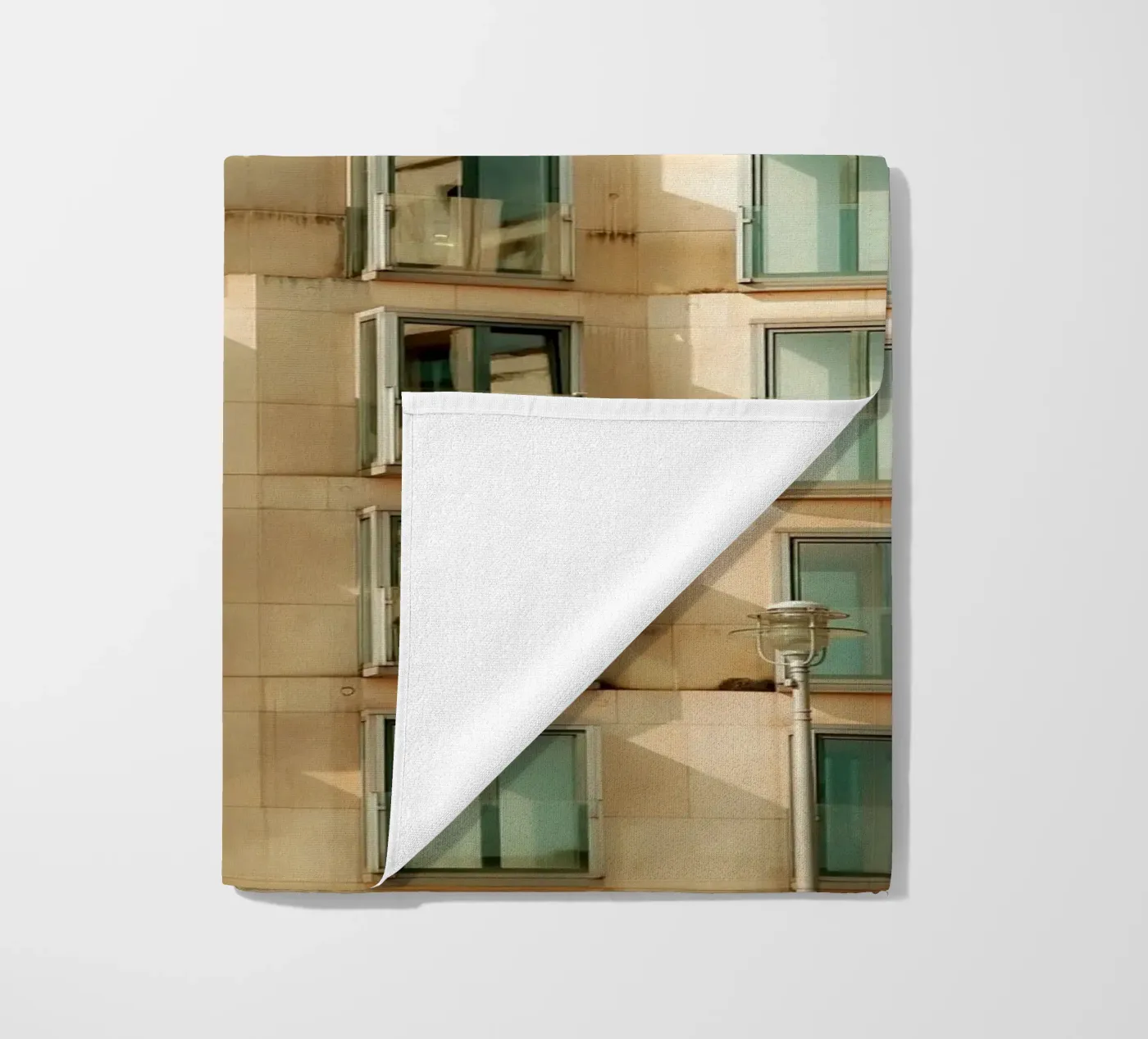 Facade Geometry beach towel by Thilo Grøsch