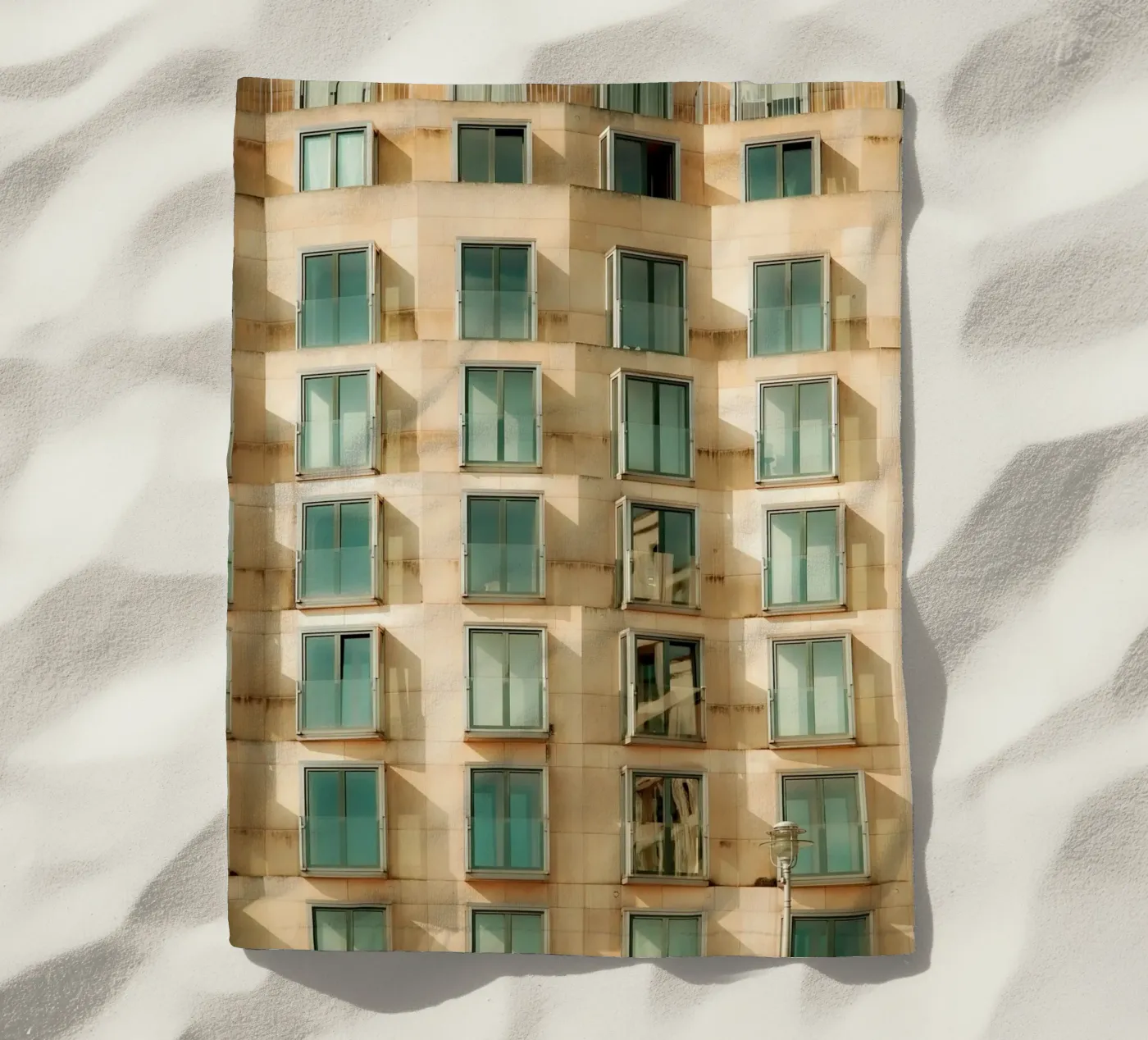 Facade Geometry beach towel by Thilo Grøsch