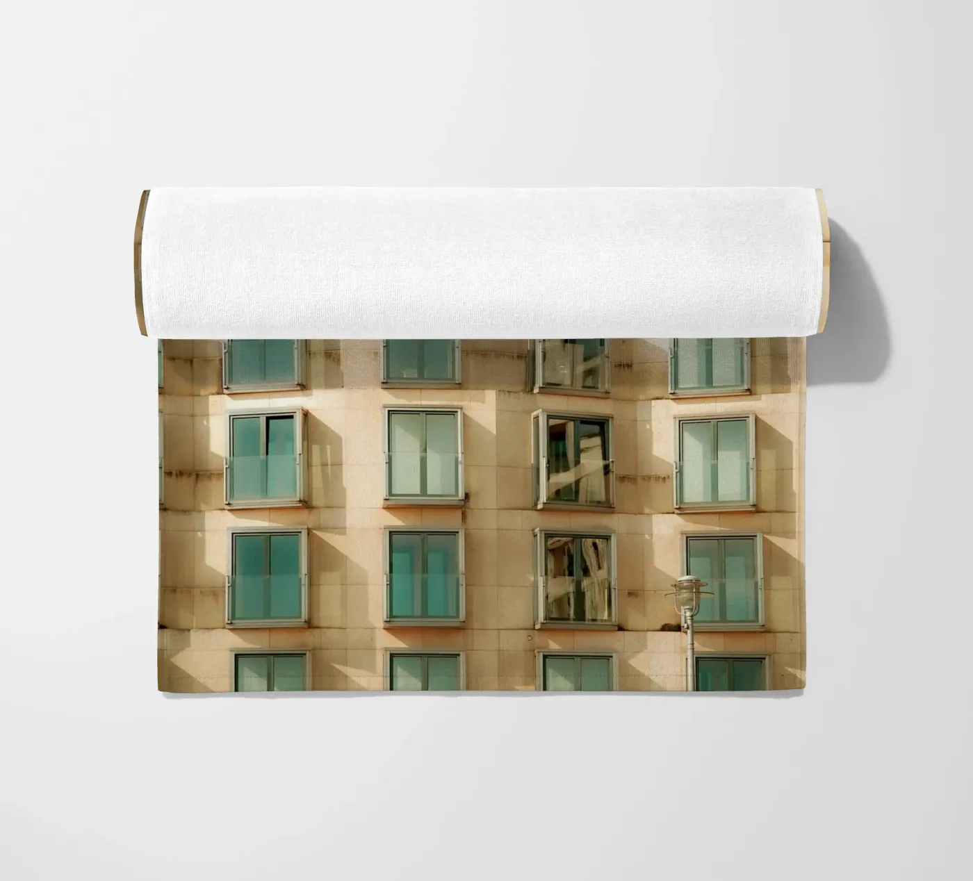 Facade Geometry beach towel by Thilo Grøsch