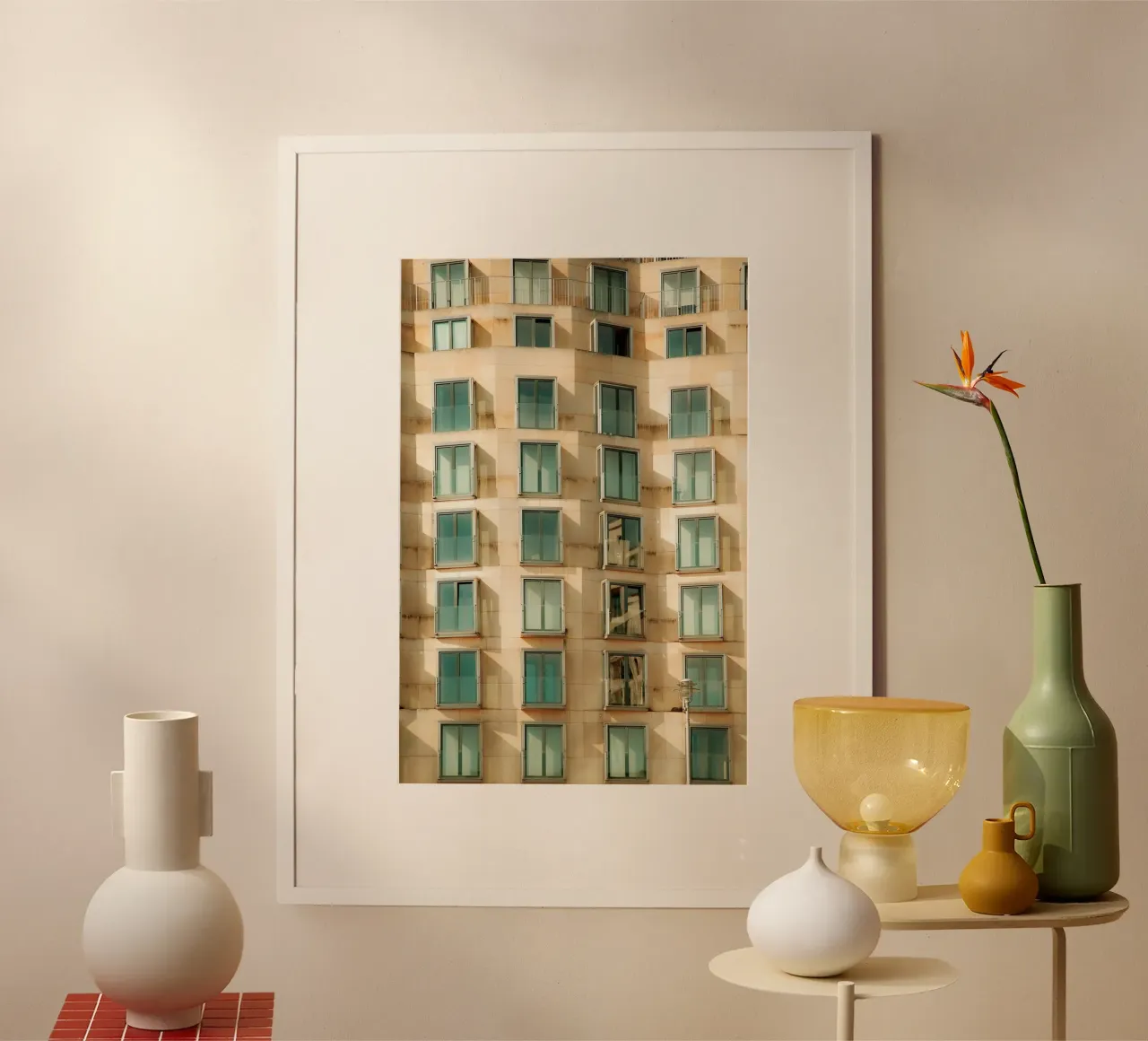 Facade Geometry poster con telaio in plastica da Thilo Grøsch