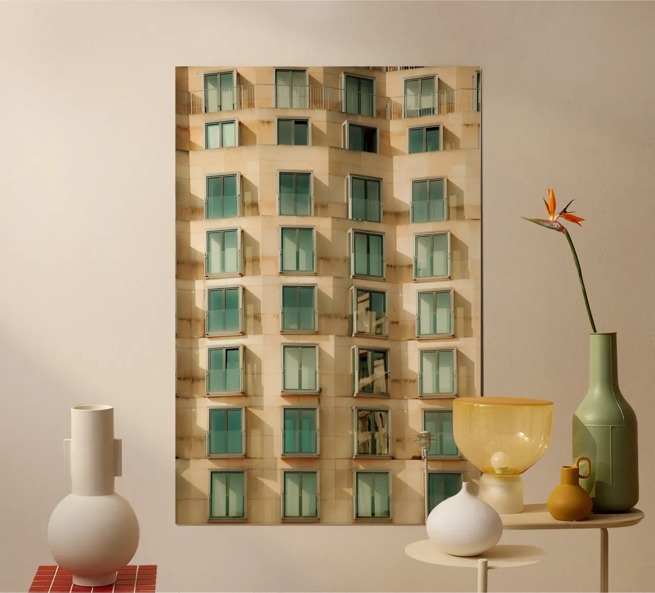 Facade Geometry poster con telaio in plastica da Thilo Grøsch