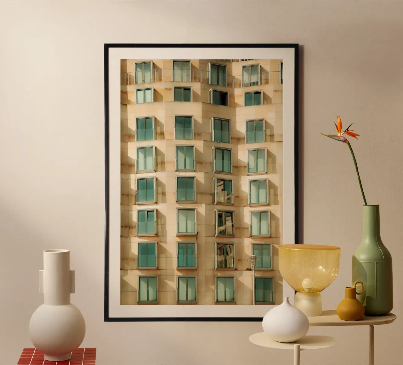 Facade Geometry poster con telaio in plastica da Thilo Grøsch