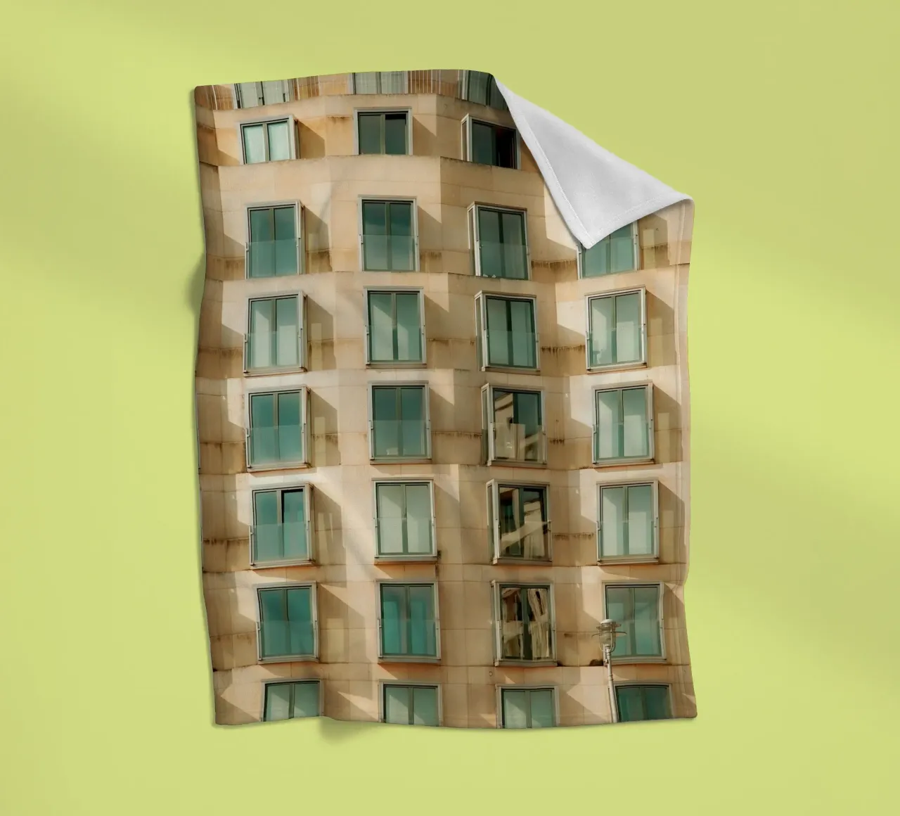 Facade Geometry fleece blanket by Thilo Grøsch