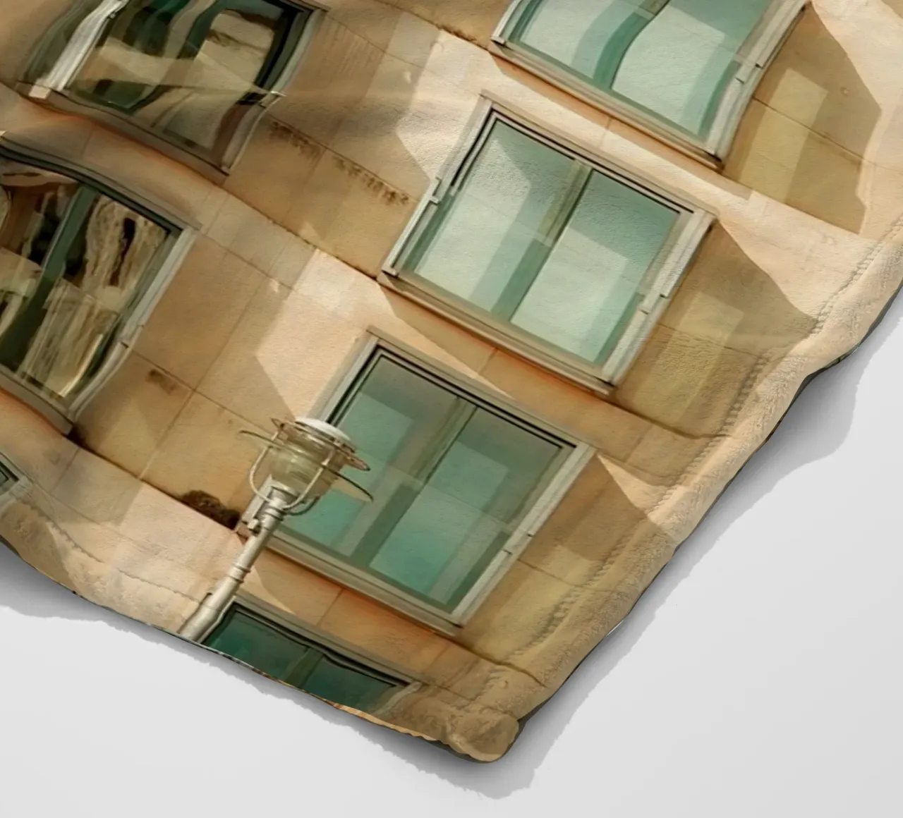 Facade Geometry fleece blanket by Thilo Grøsch